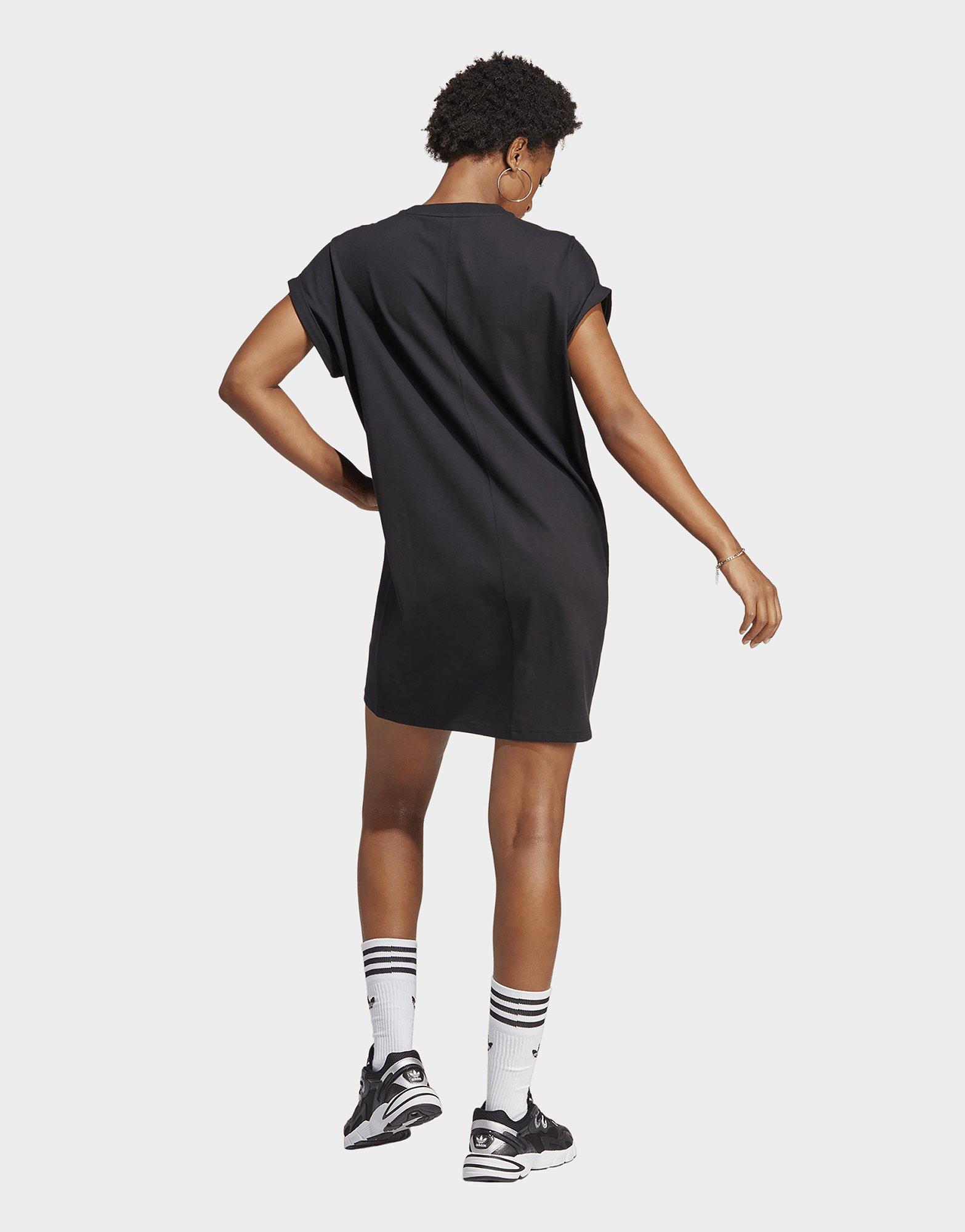 Adidas trefoil best sale dress black