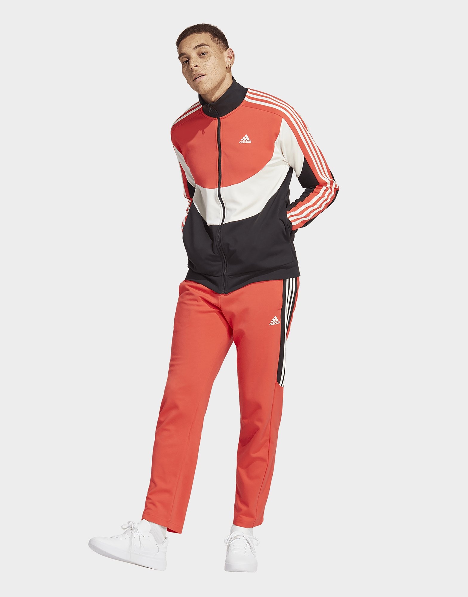 Red adidas Colorblock Track Suit | JD Sports UK