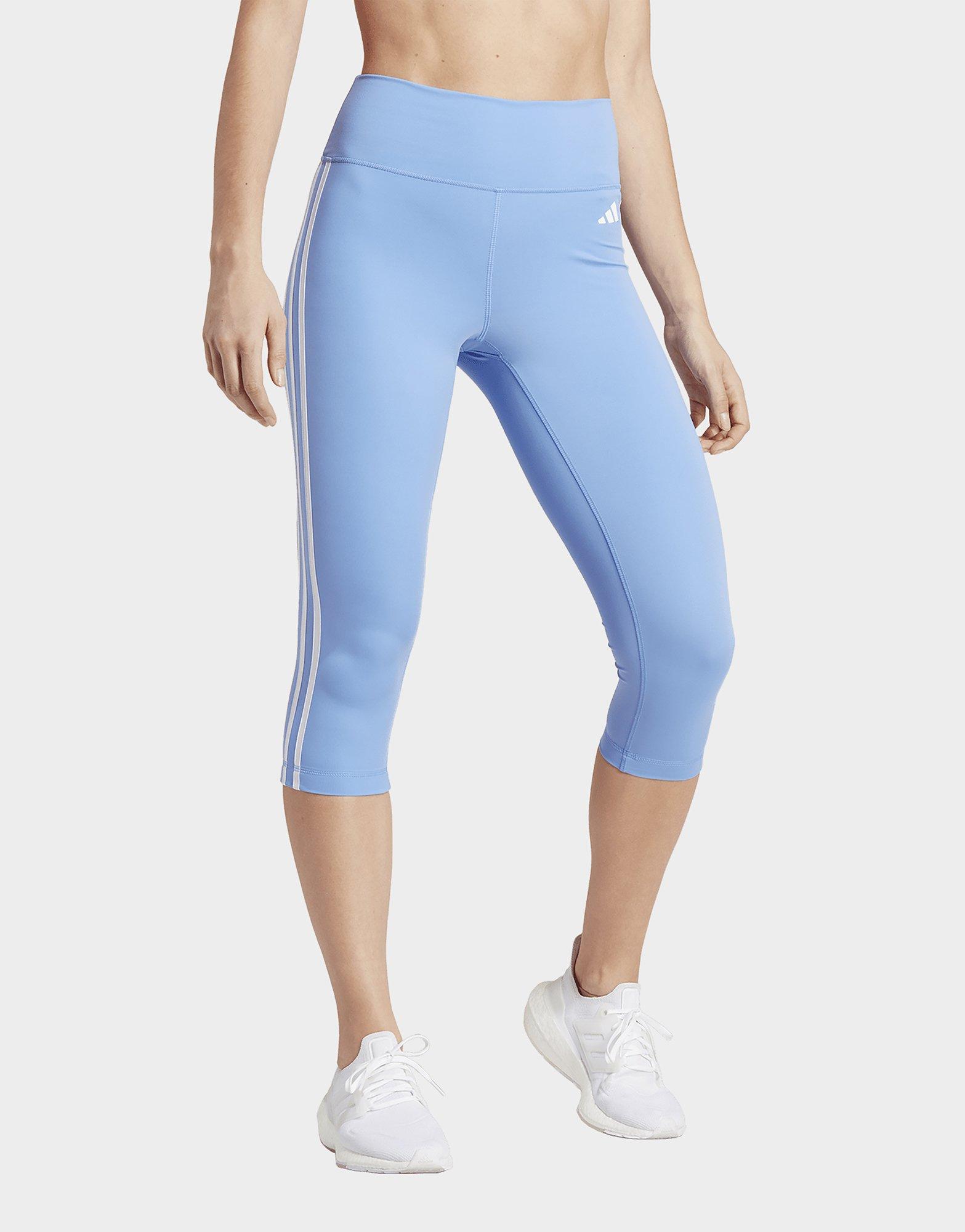 Train Essentials 3-Stripes High-Waisted 7/8 Leggings (Plus Size)