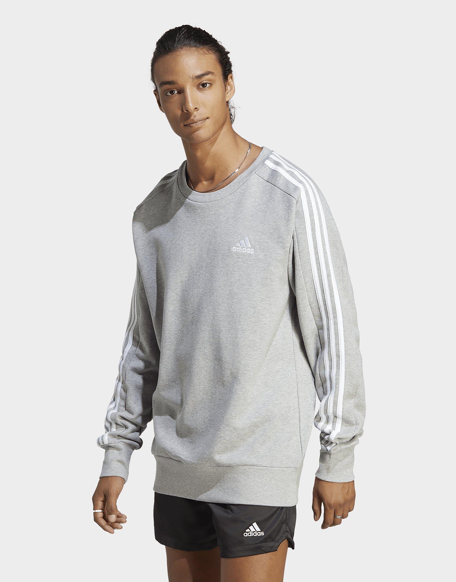 adidas Essentials French Terry 3-Stripes Sweatshirt - Black | adidas Canada