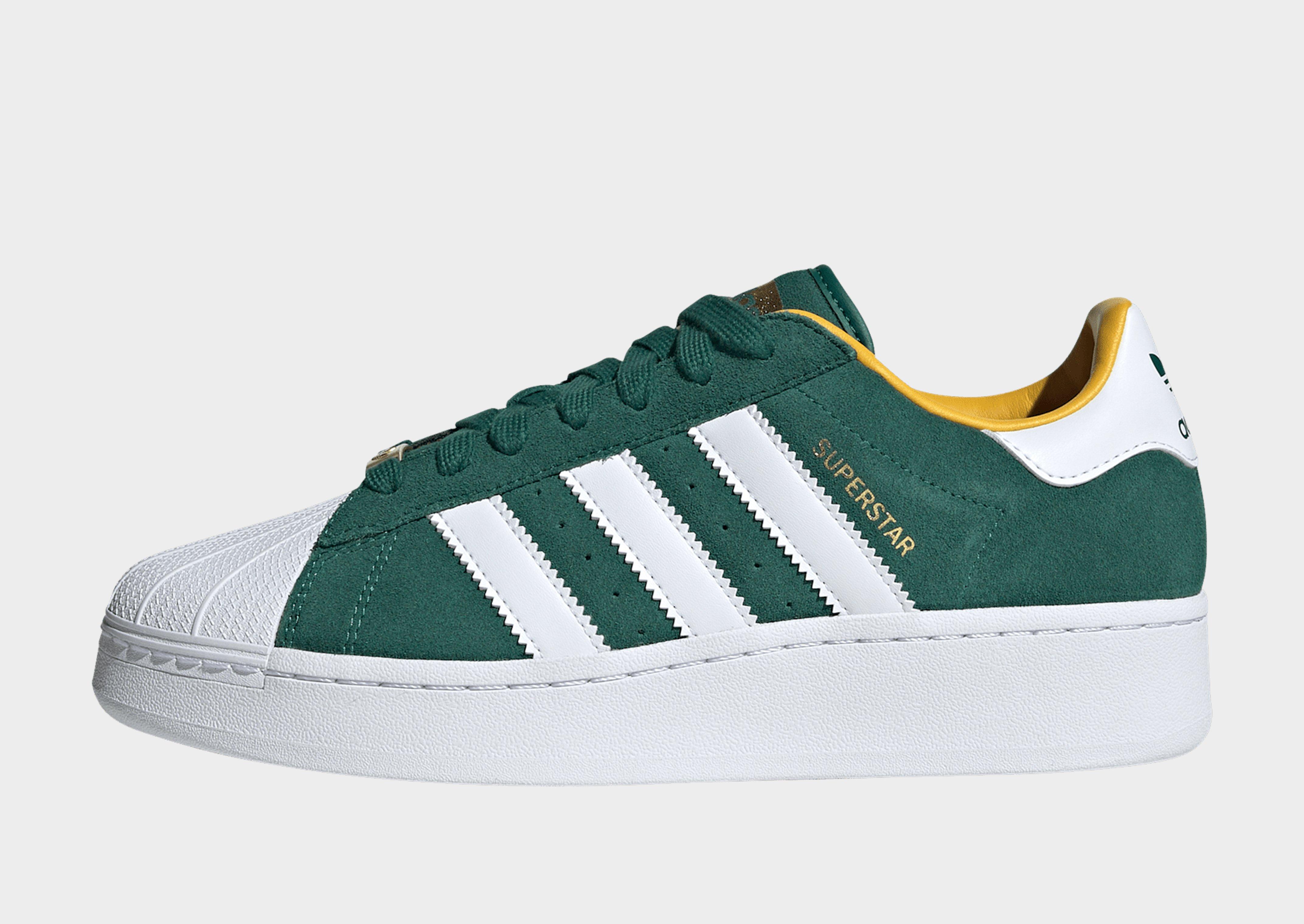 ADIDAS SUPERSTAR - GREEN - SIZE UK 7, EUR 40.5, CM 25.5 ***