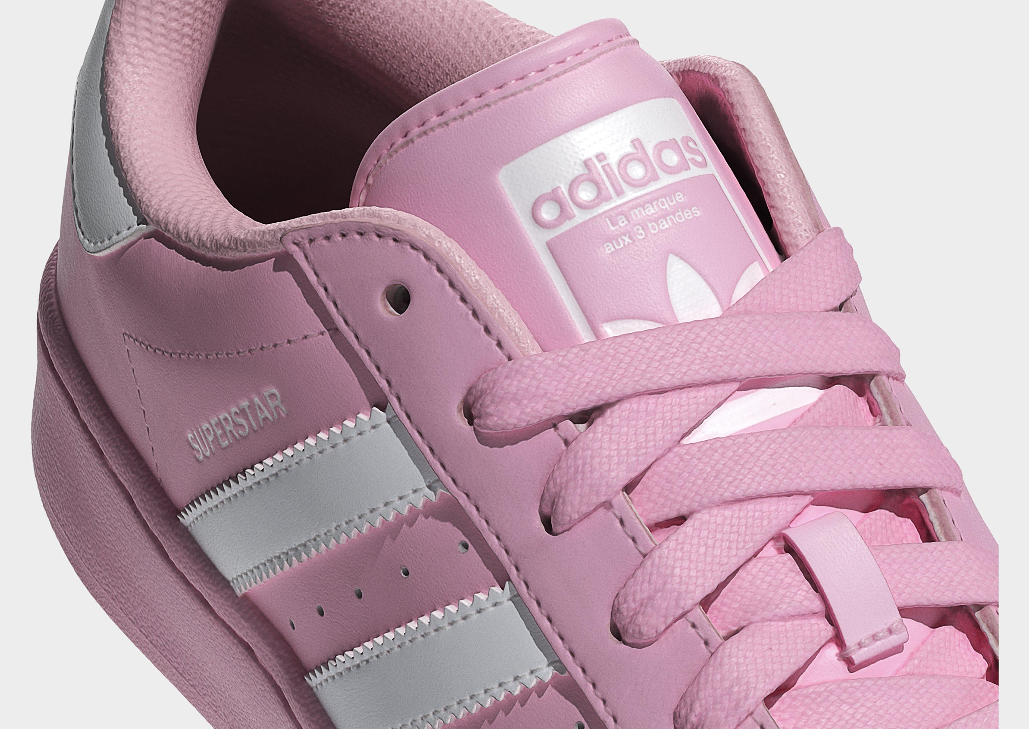 Adidas superstar outlet light pink uk