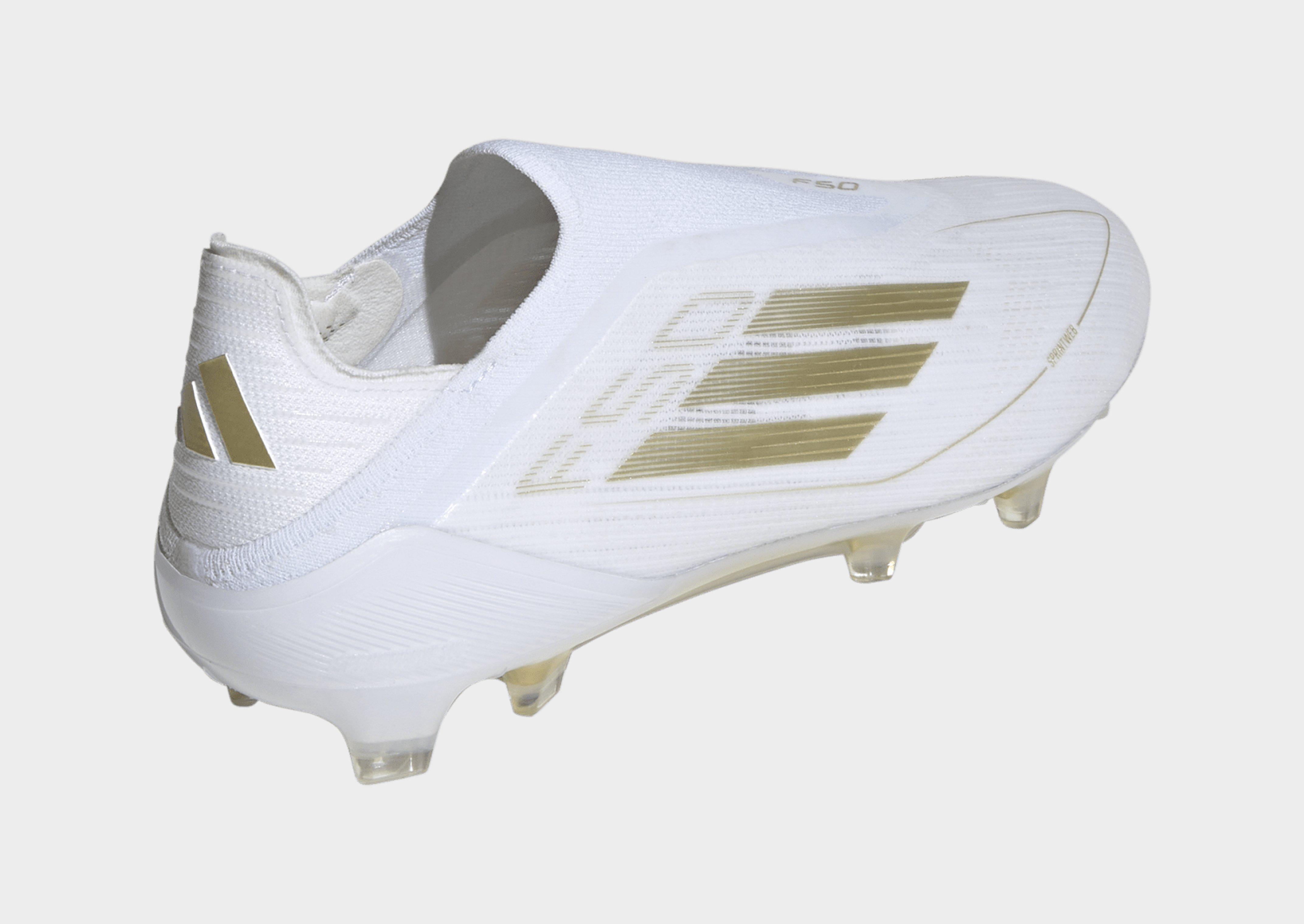 All white adidas soccer cleats on sale