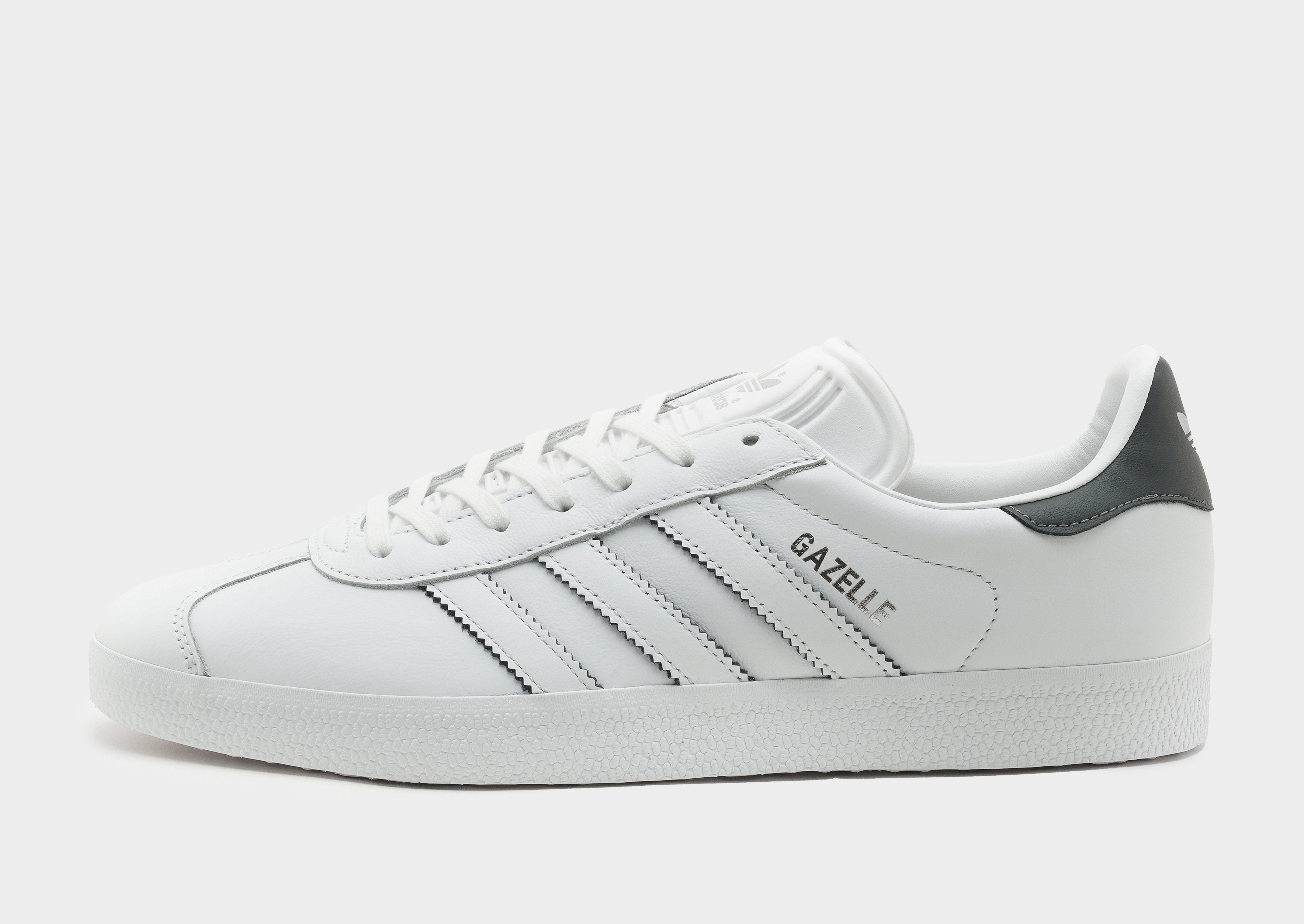 All white sale leather gazelles