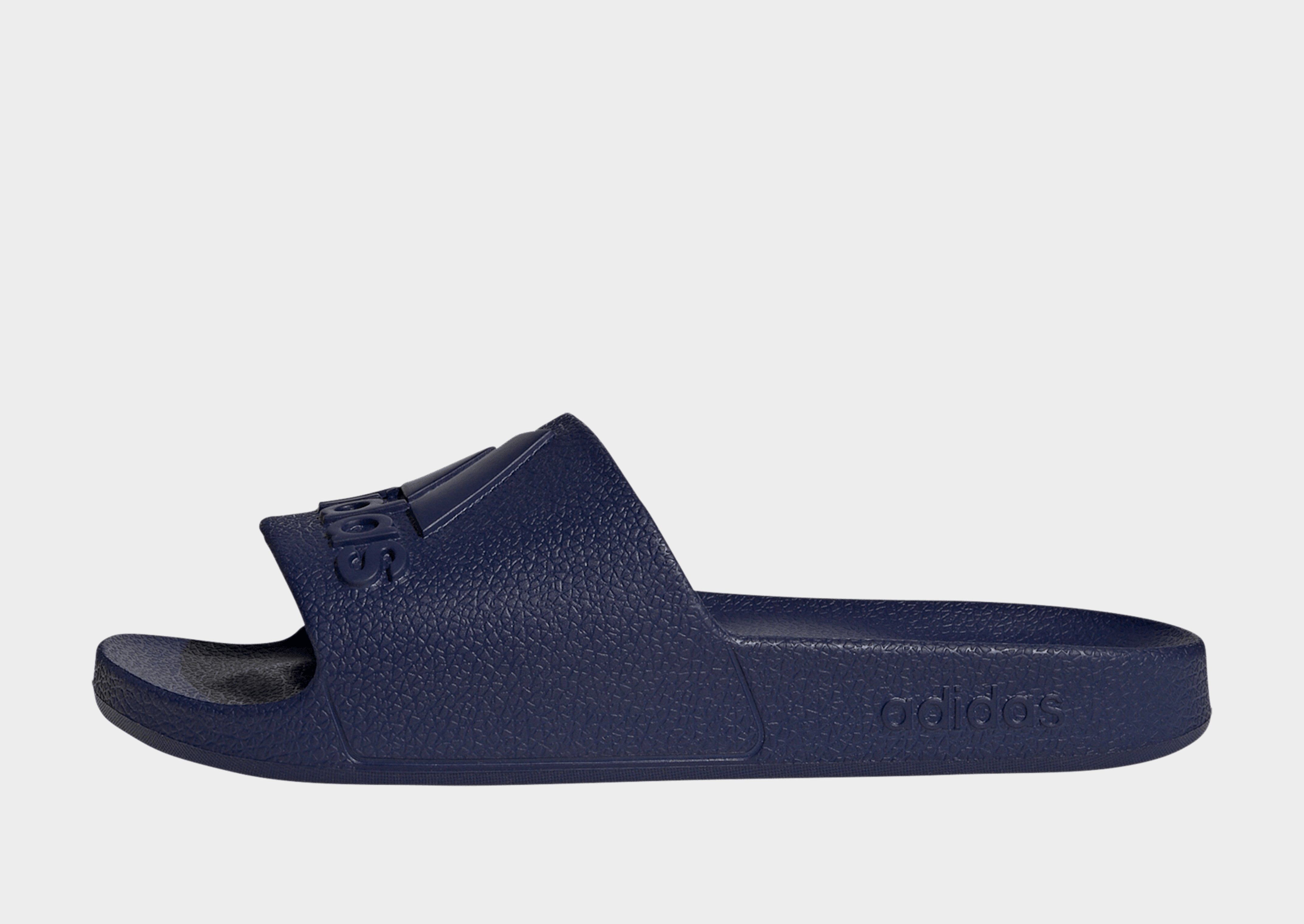 navy adidas slides