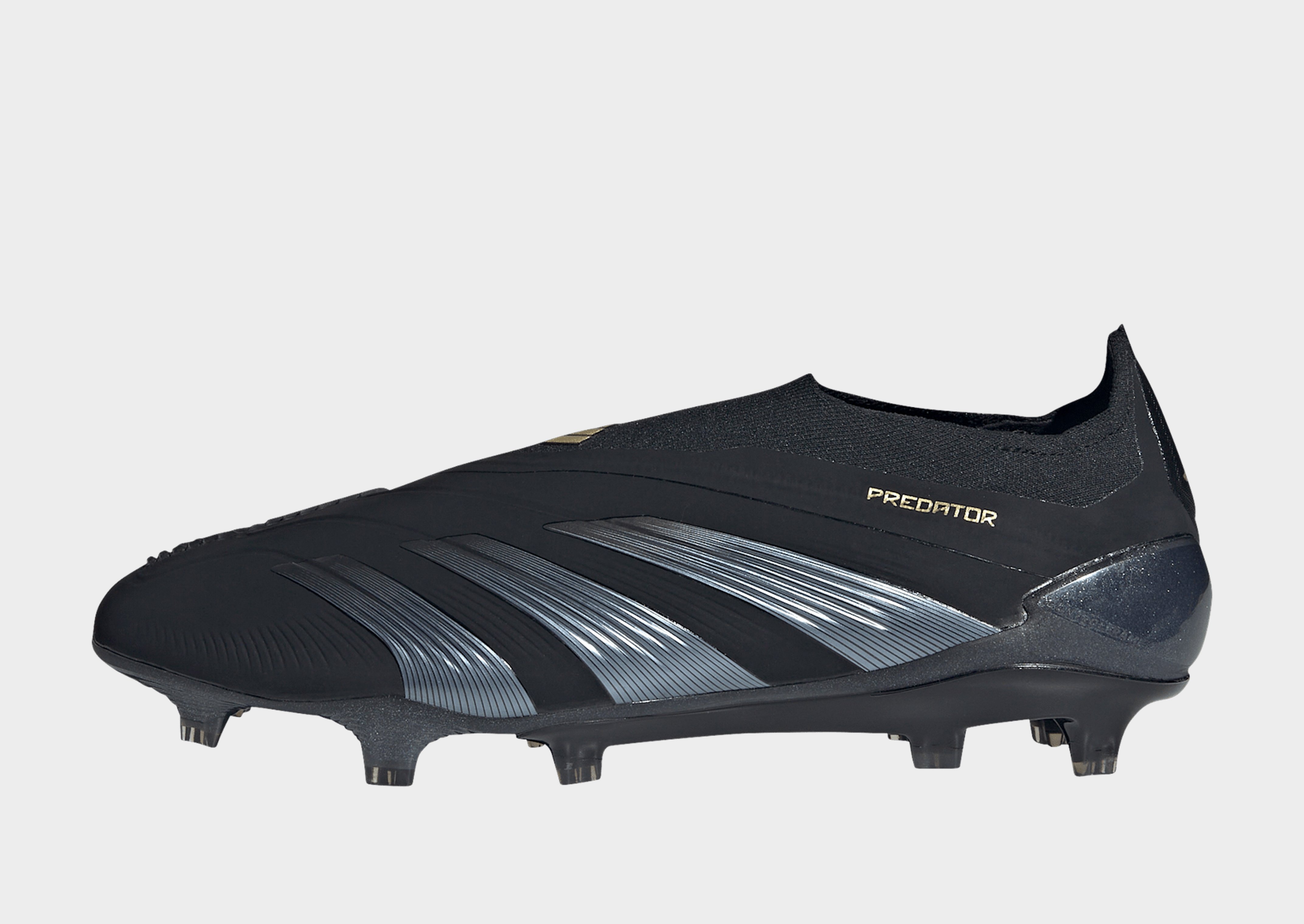 Black adidas Predator Elite Laceless Firm Ground Boots JD Sports UK