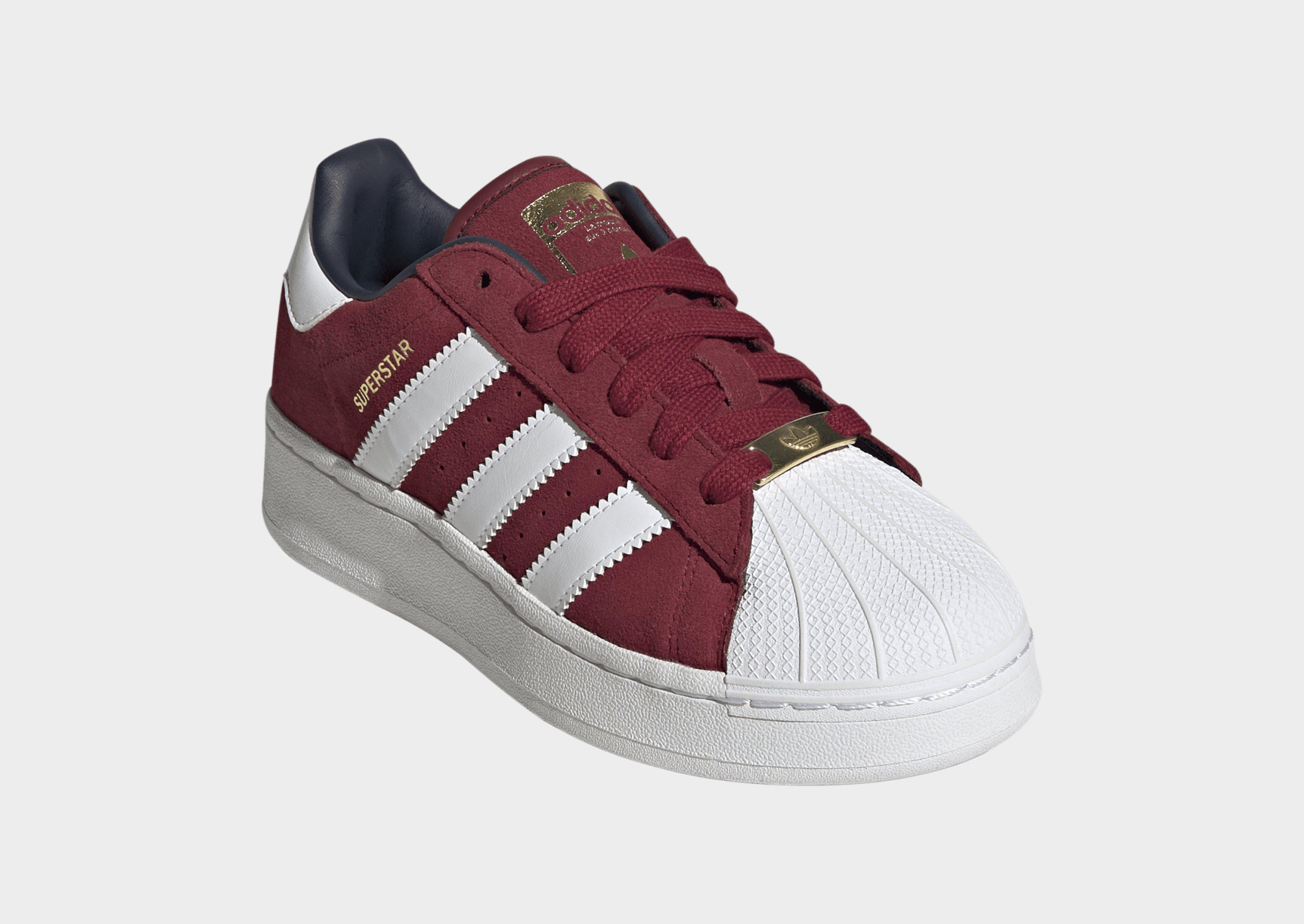 Adidas originals - superstar - baskets à semelle audacieuse - blanc et shop rose