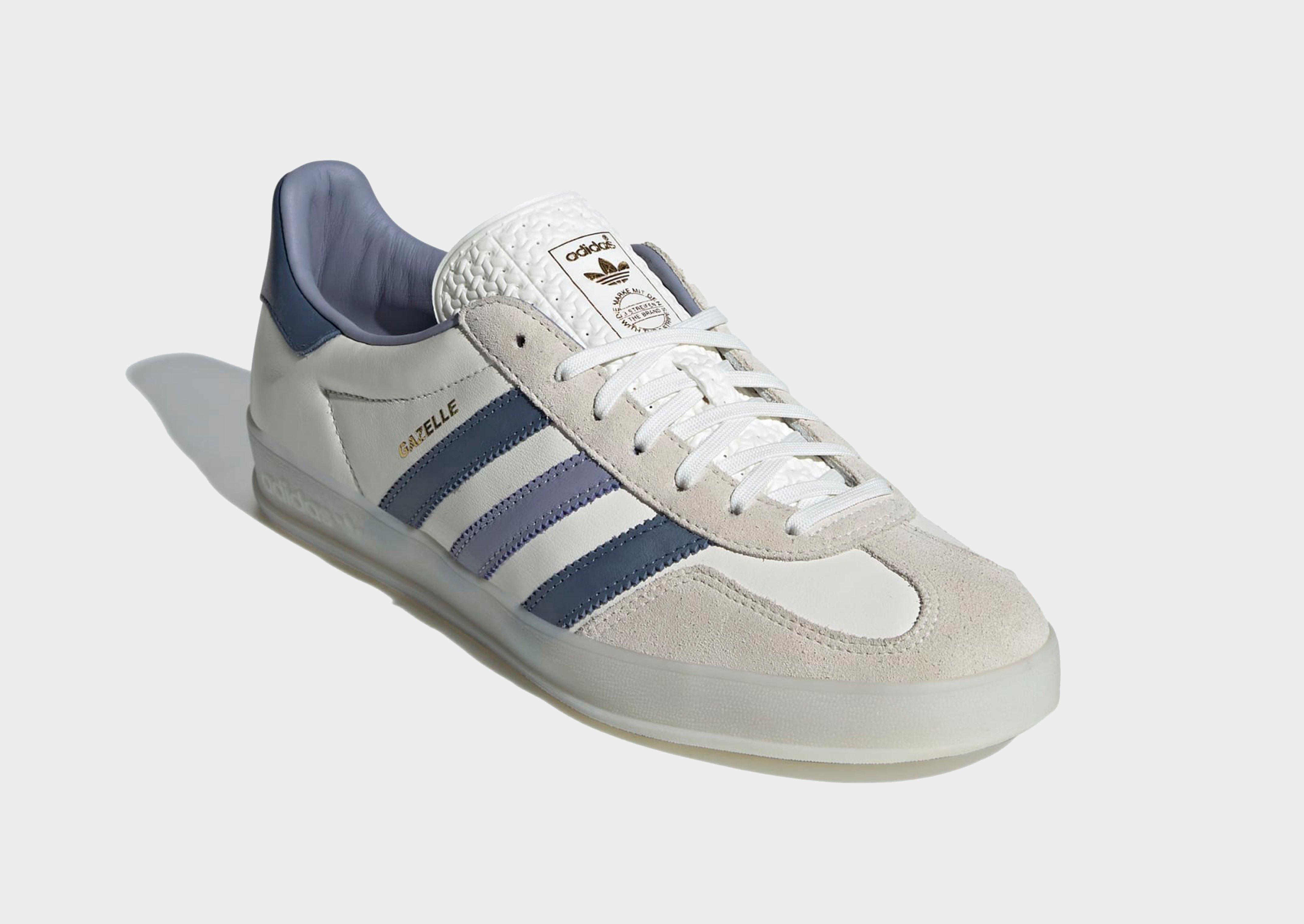 White adidas Originals Gazelle Indoor - JD Sports Singapore