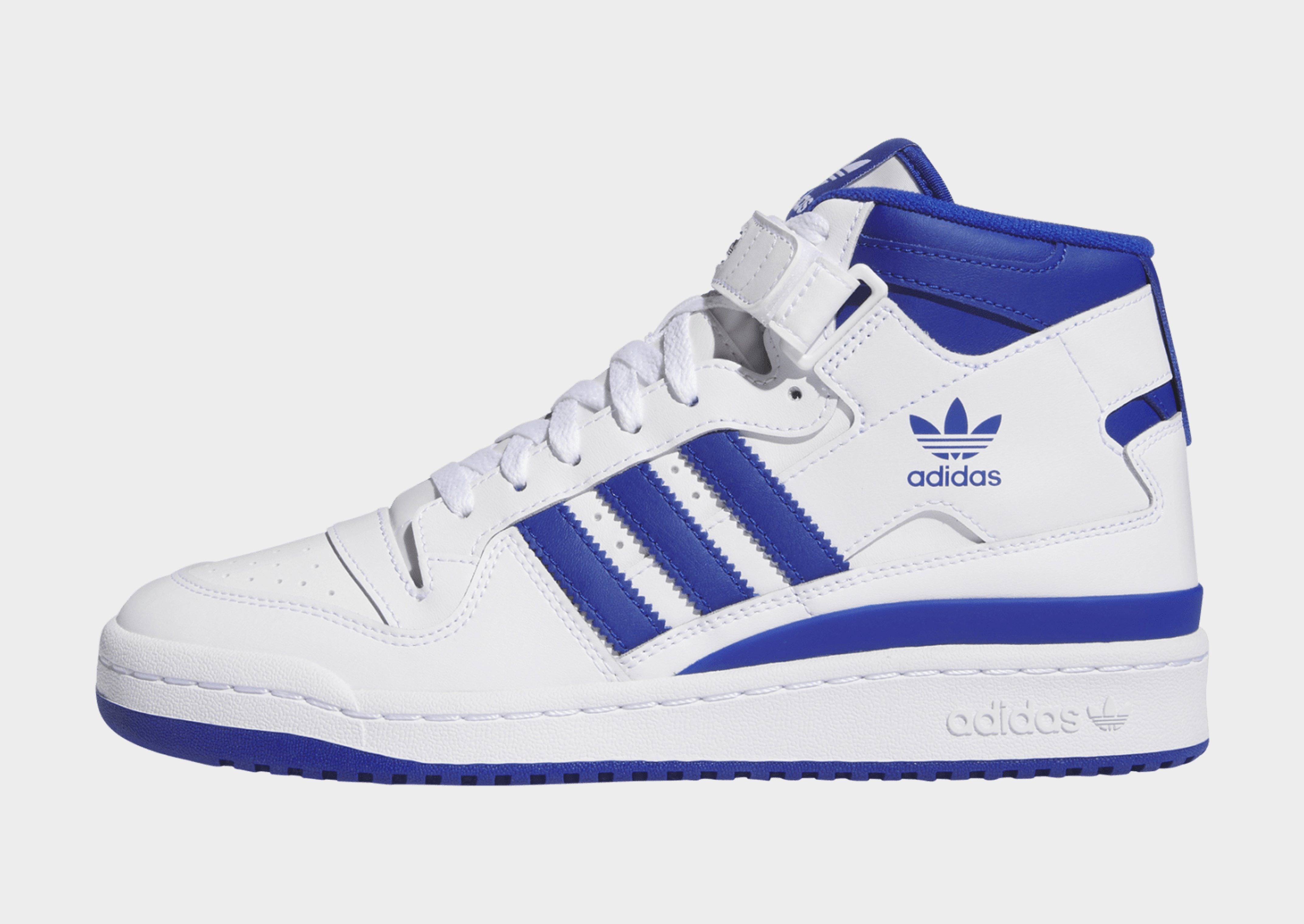 White adidas Forum Mid Shoes | JD Sports UK