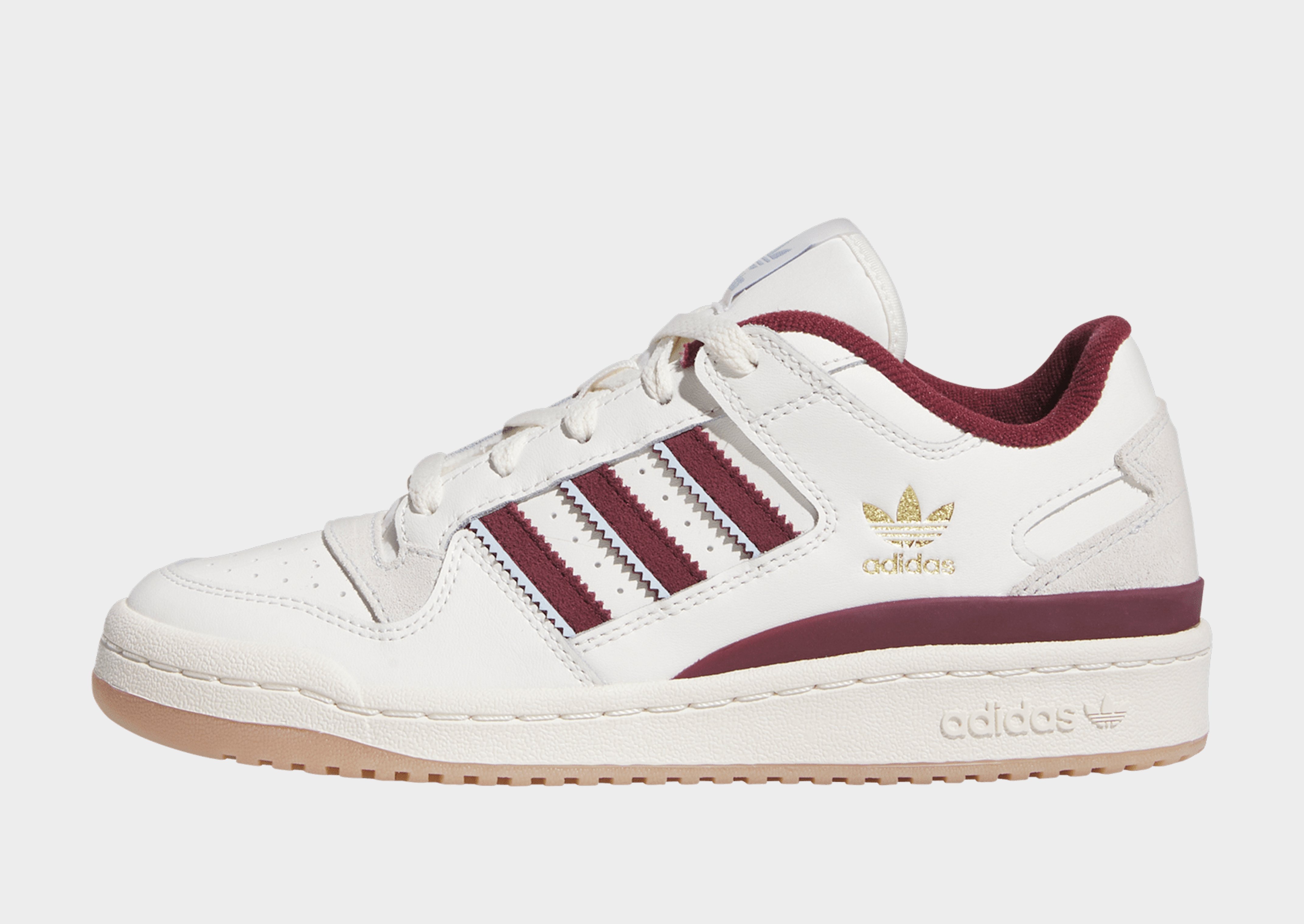 adidas forum low white burgundy