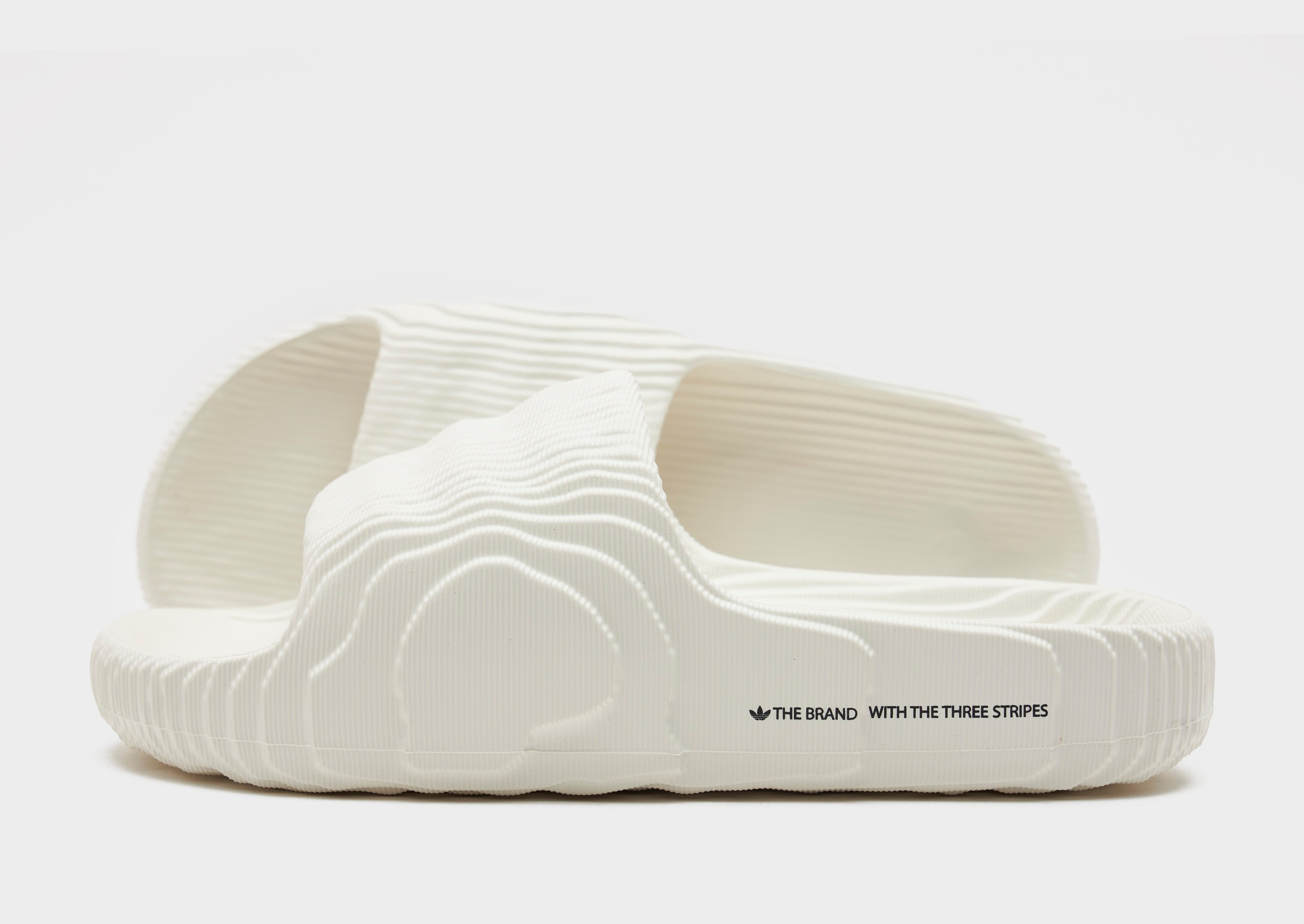 White adidas slides womens sales