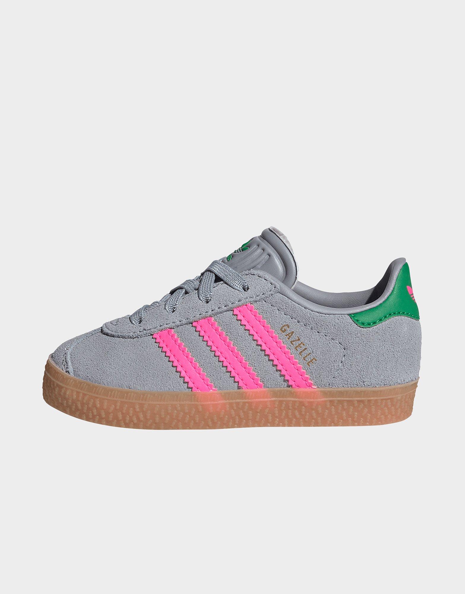 adidas Scarpe Gazelle pratiche con lacci elasticizzati per bambini e bambine