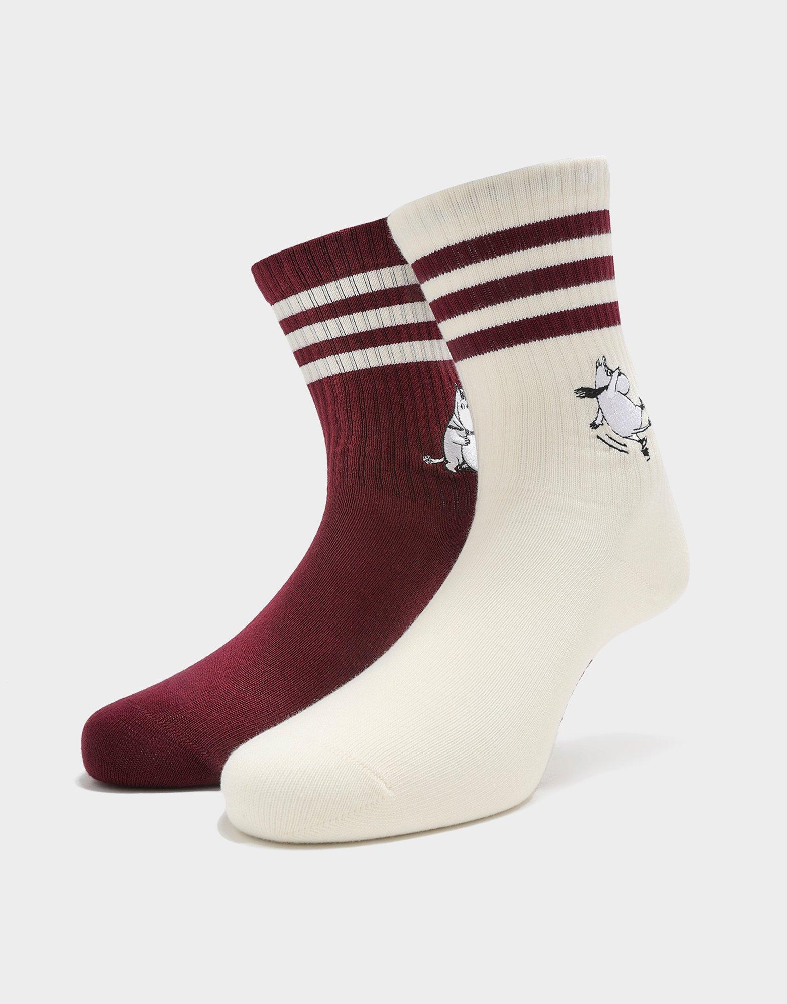 White adidas x Moomin Crew Socks 2 Pairs JD Sports Singapore