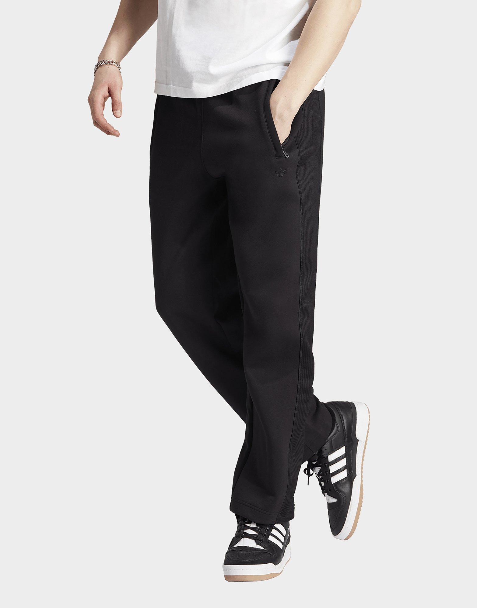 Black adidas Originals Adventure Sweat Tracksuit Bottoms JD Sports UK