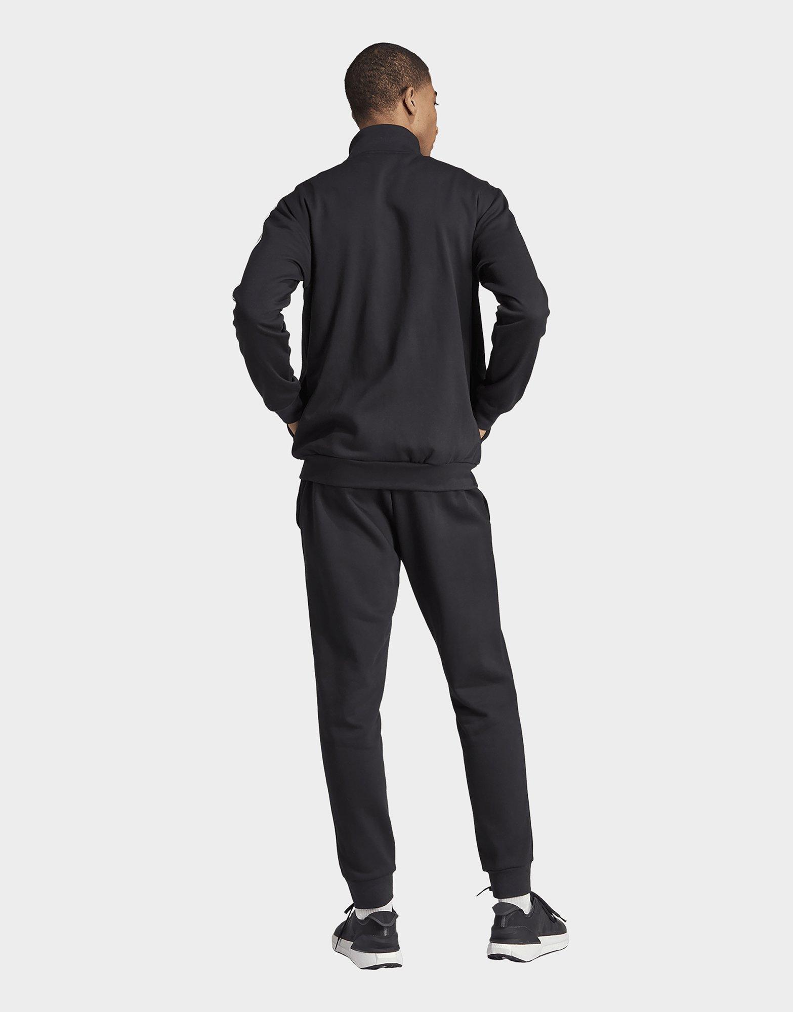 adidas Survêtement à 3 bandes en molleton Basic Noir- JD Sports France