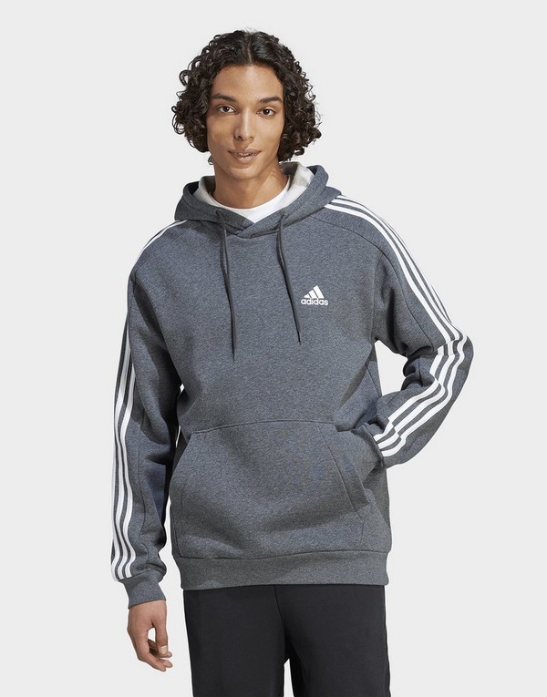 adidas Essentials Logo Fleece Hoodie - Grey