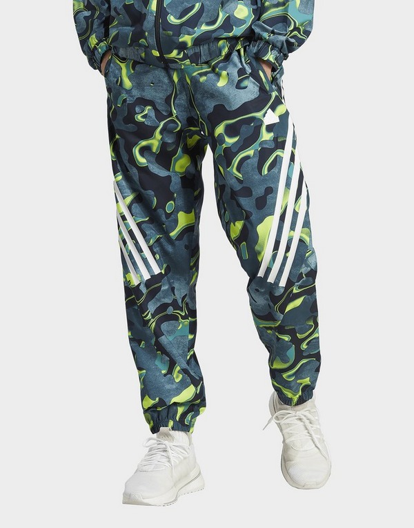 Jogging Homme Adidas Camo - Vert - Coupe régulière - Poches zippées -  Bandes Adidas
