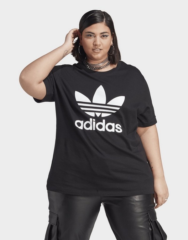 adidas adicolor Classics Trefoil T-Shirt – Große Größen Schwarz - JD Sports  Deutschland