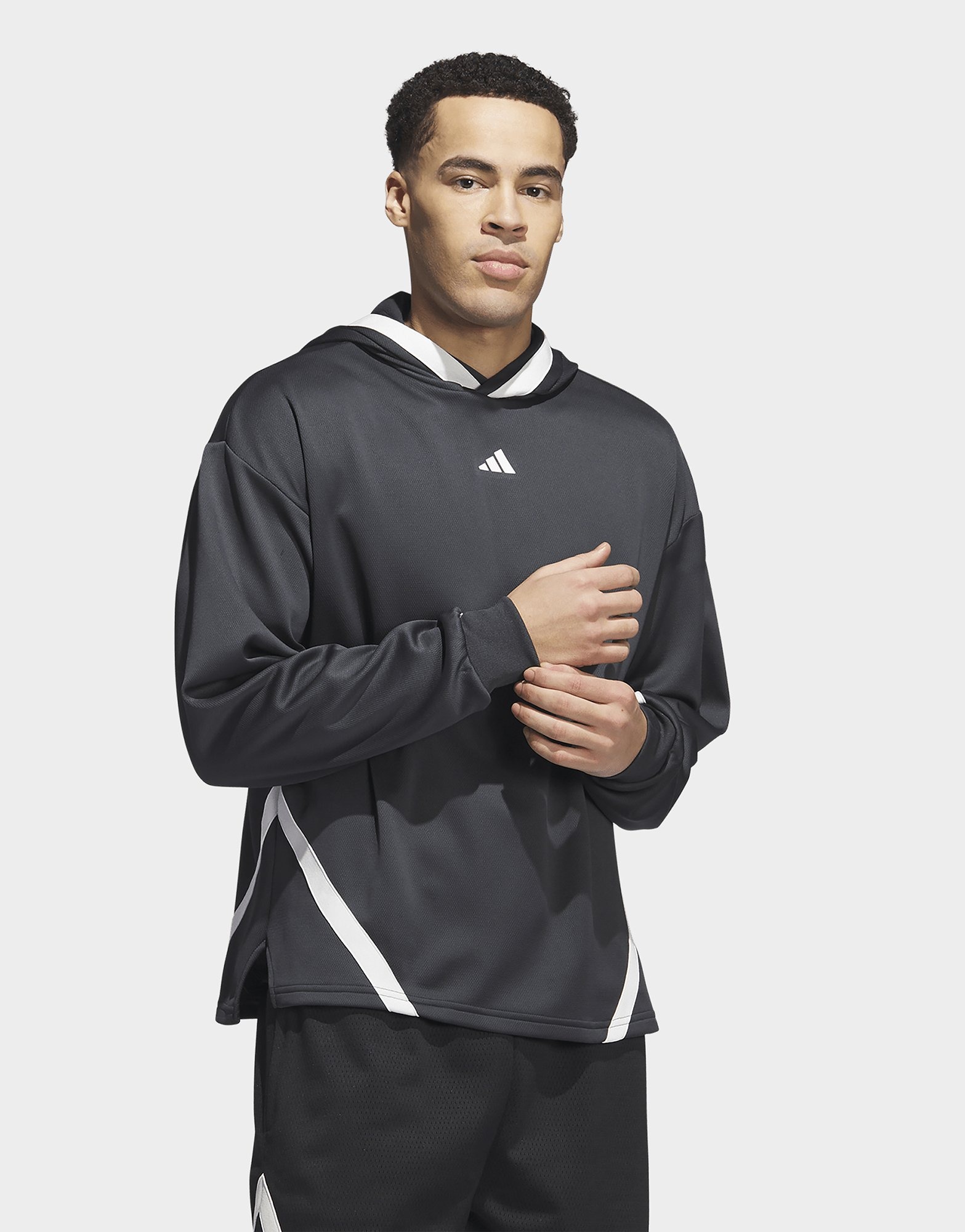 Grey adidas Select Hoodie | JD Sports UK