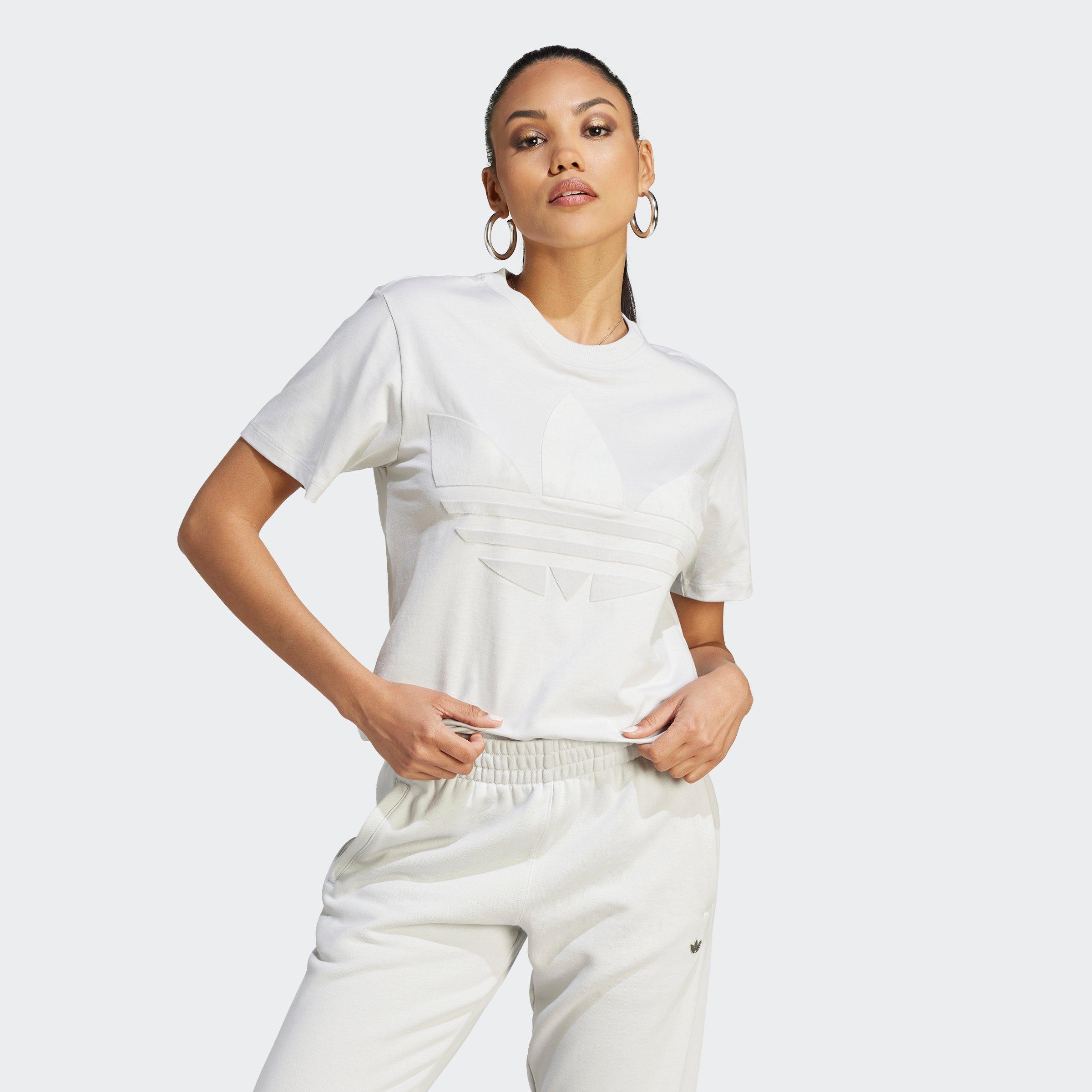 adidas trefoil shirt women's