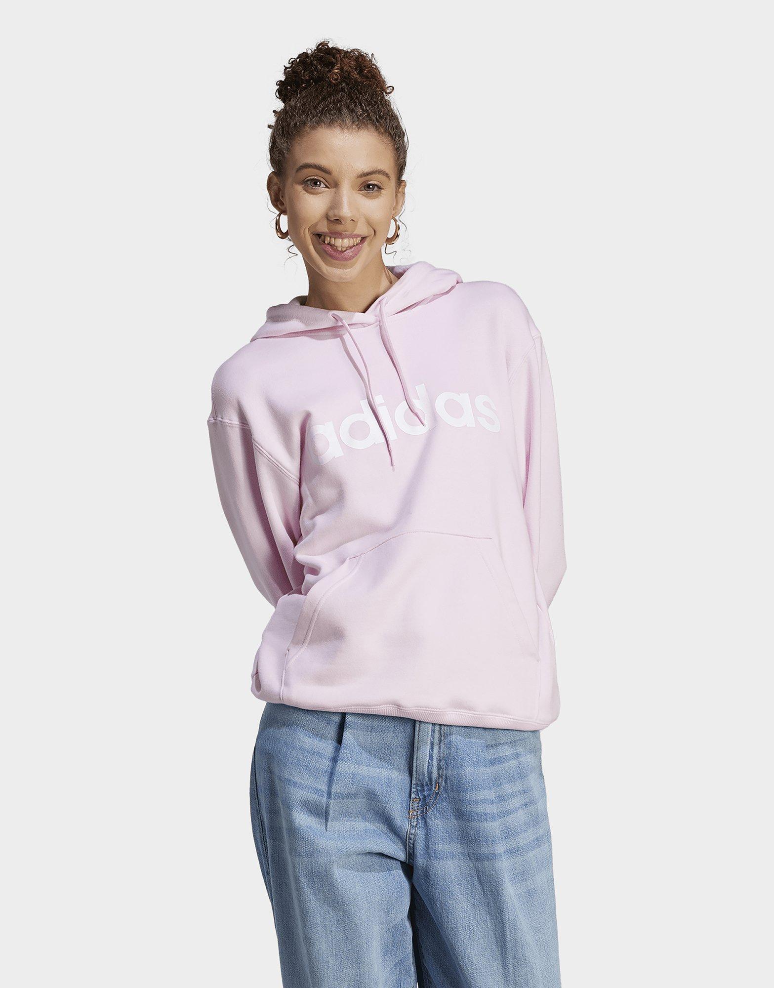 Pink adidas store womens hoodie