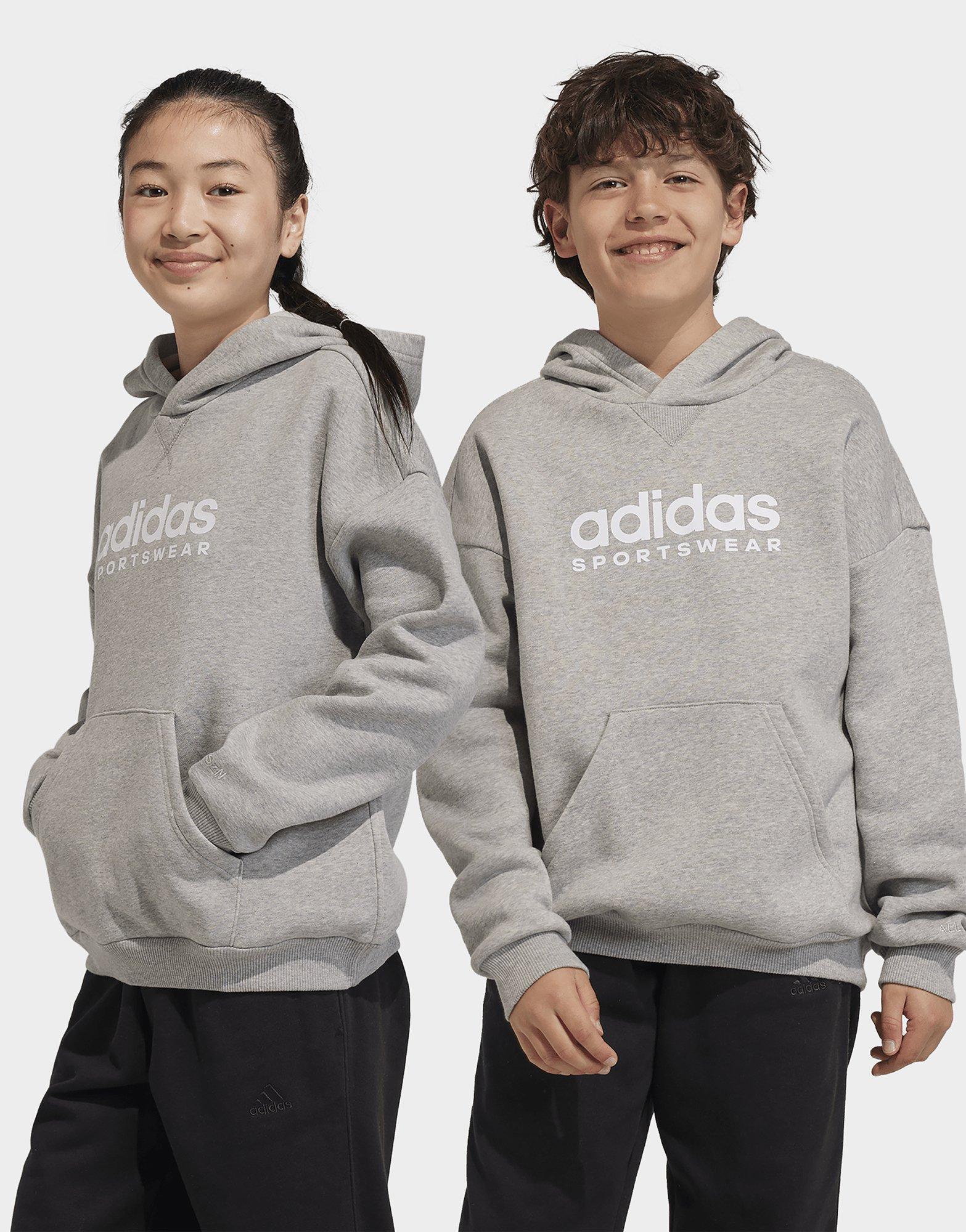 Boys grey adidas outlet hoodie