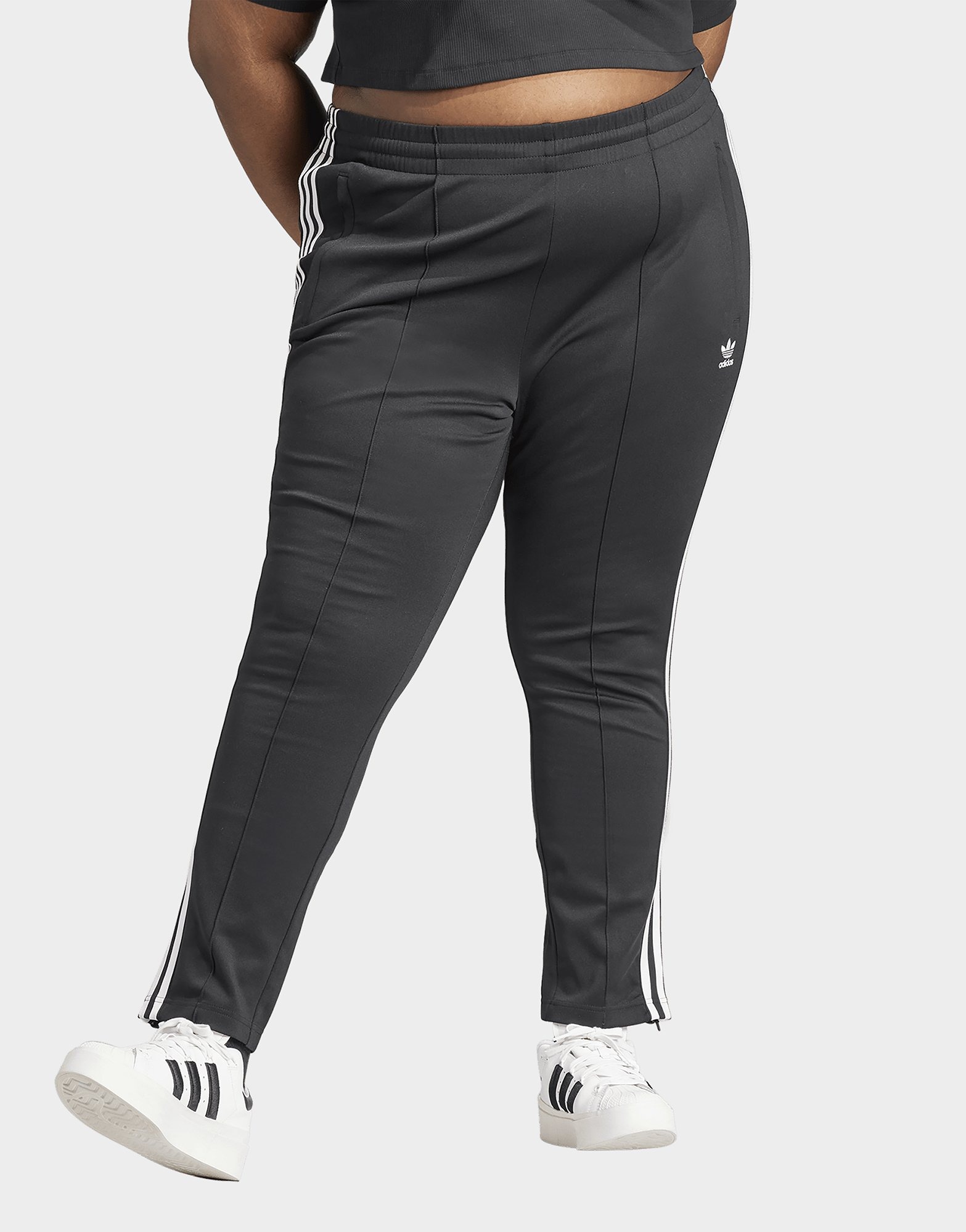 Black adidas Adicolor SST Track Pants (Plus Size) | JD Sports UK