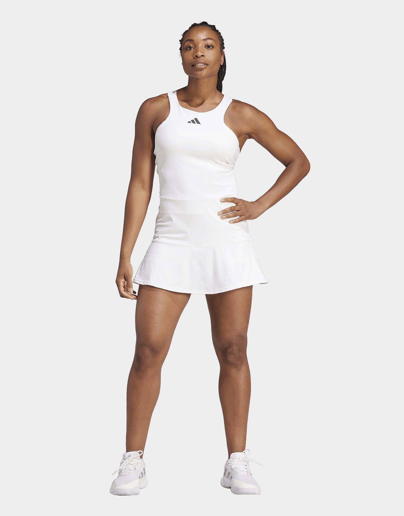 White adidas Tennis Y-Dress JD Sports UK