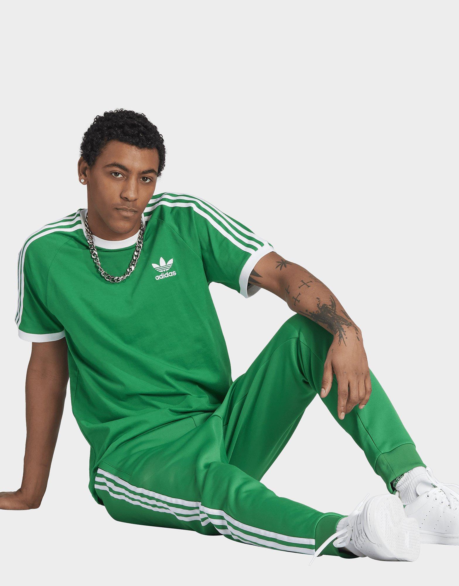 Green adidas Originals Adicolor Classics 3 Stripes Tee JD Sports UK