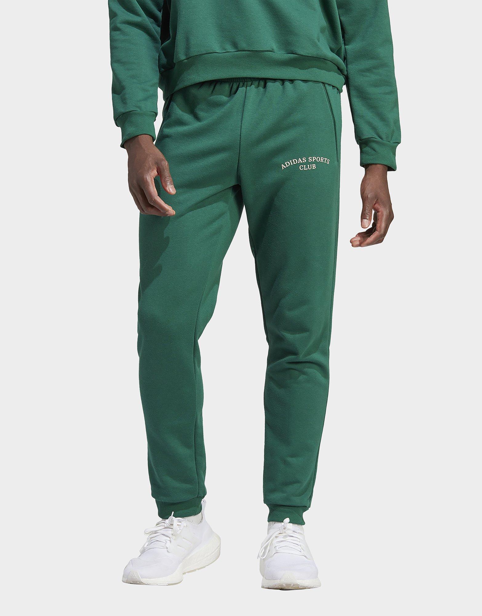 Mens green clearance adidas tracksuit bottoms