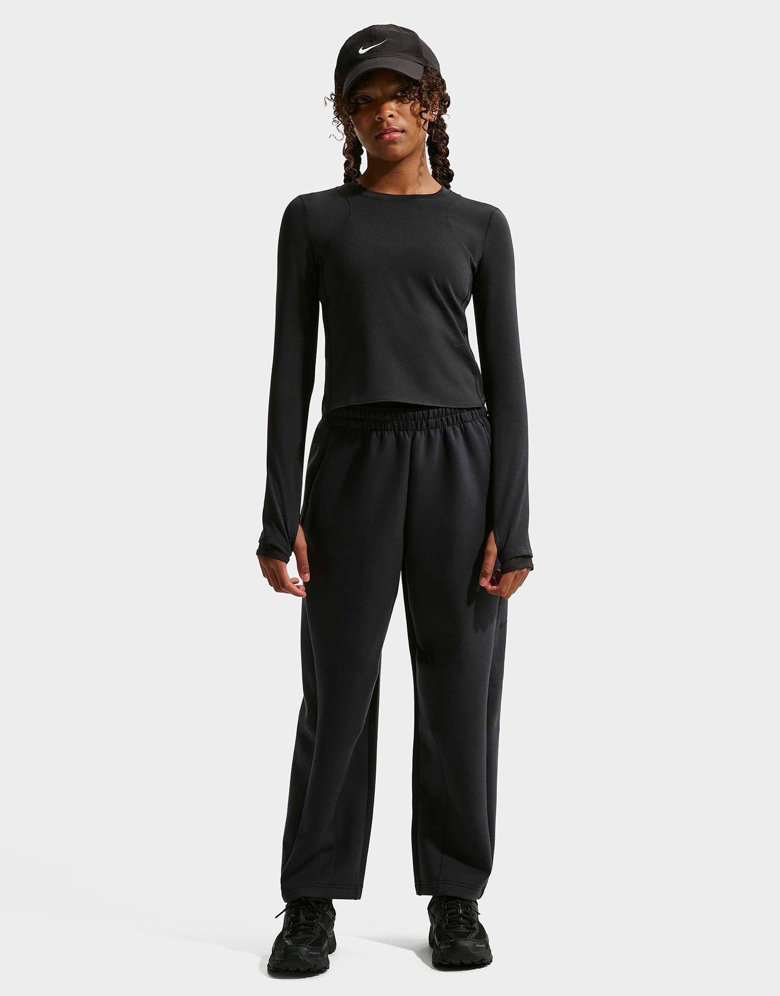 Nike Dri-FIT geribde top met lange mouwen voor meisjes Mavn