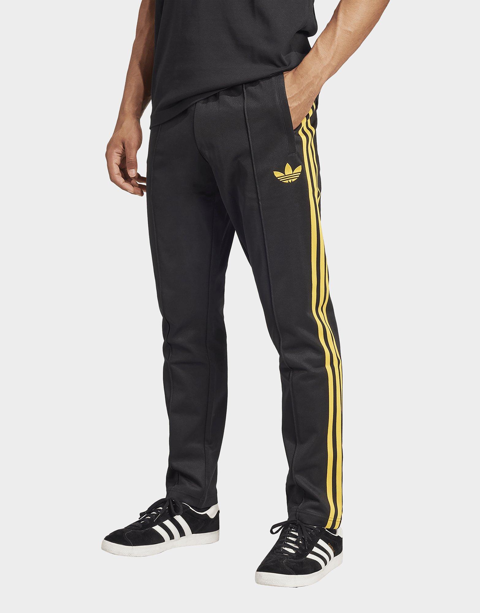 Adidas black and yellow pants online