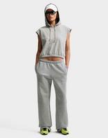 Nike Damesbroek met halfhoge taille en open zoom Studio Fleece Medium Weight