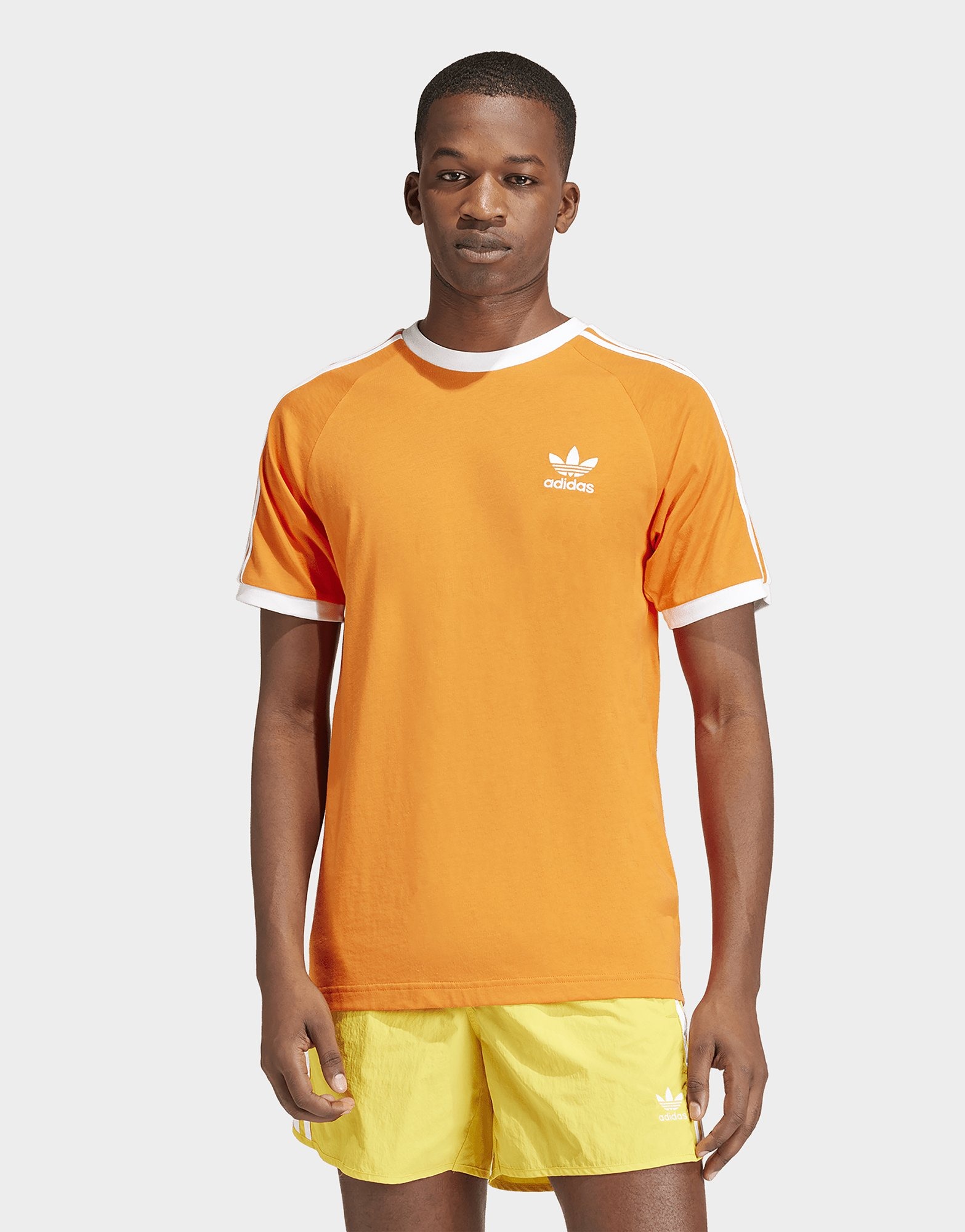 Orange adidas Originals 3Stripes California TShirt JD Sports UK