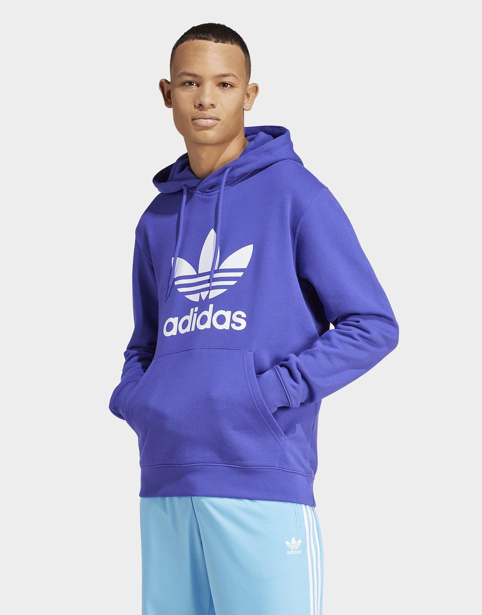 Purple adidas Adicolor Classics Trefoil Hoodie | JD Sports UK