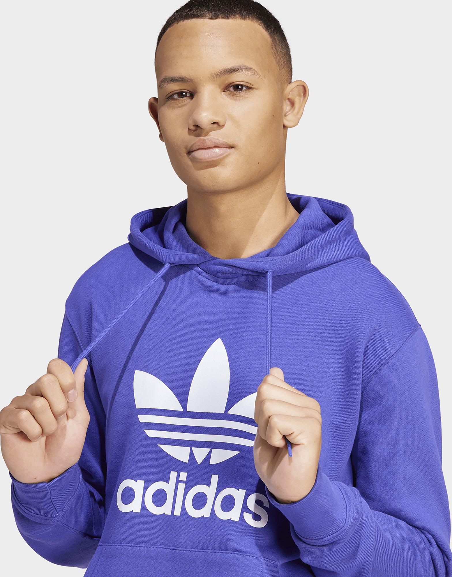 Purple adidas Adicolor Classics Trefoil Hoodie JD Sports UK