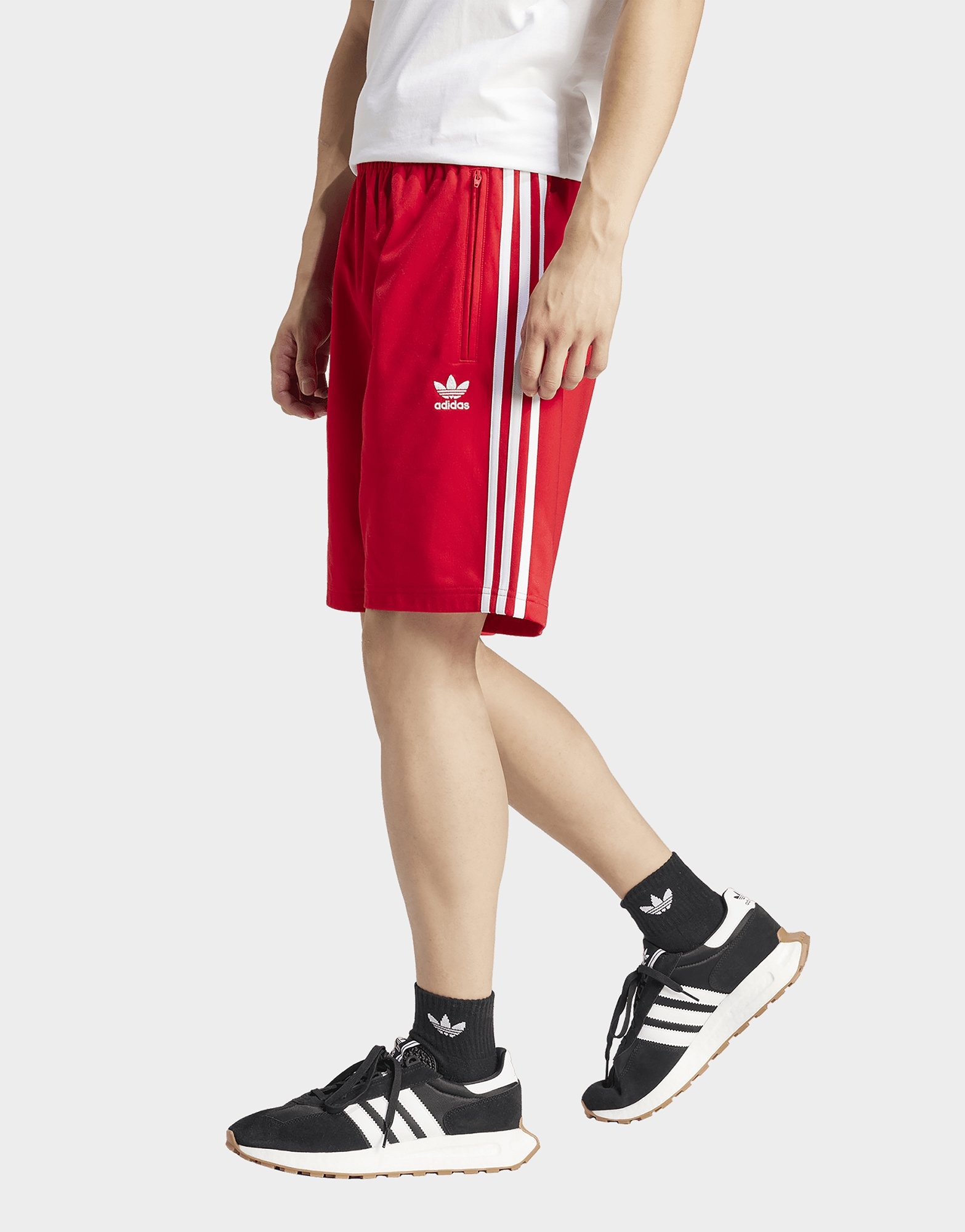 adidas Originals Short Adicolor Firebird Rouge- JD Sports France