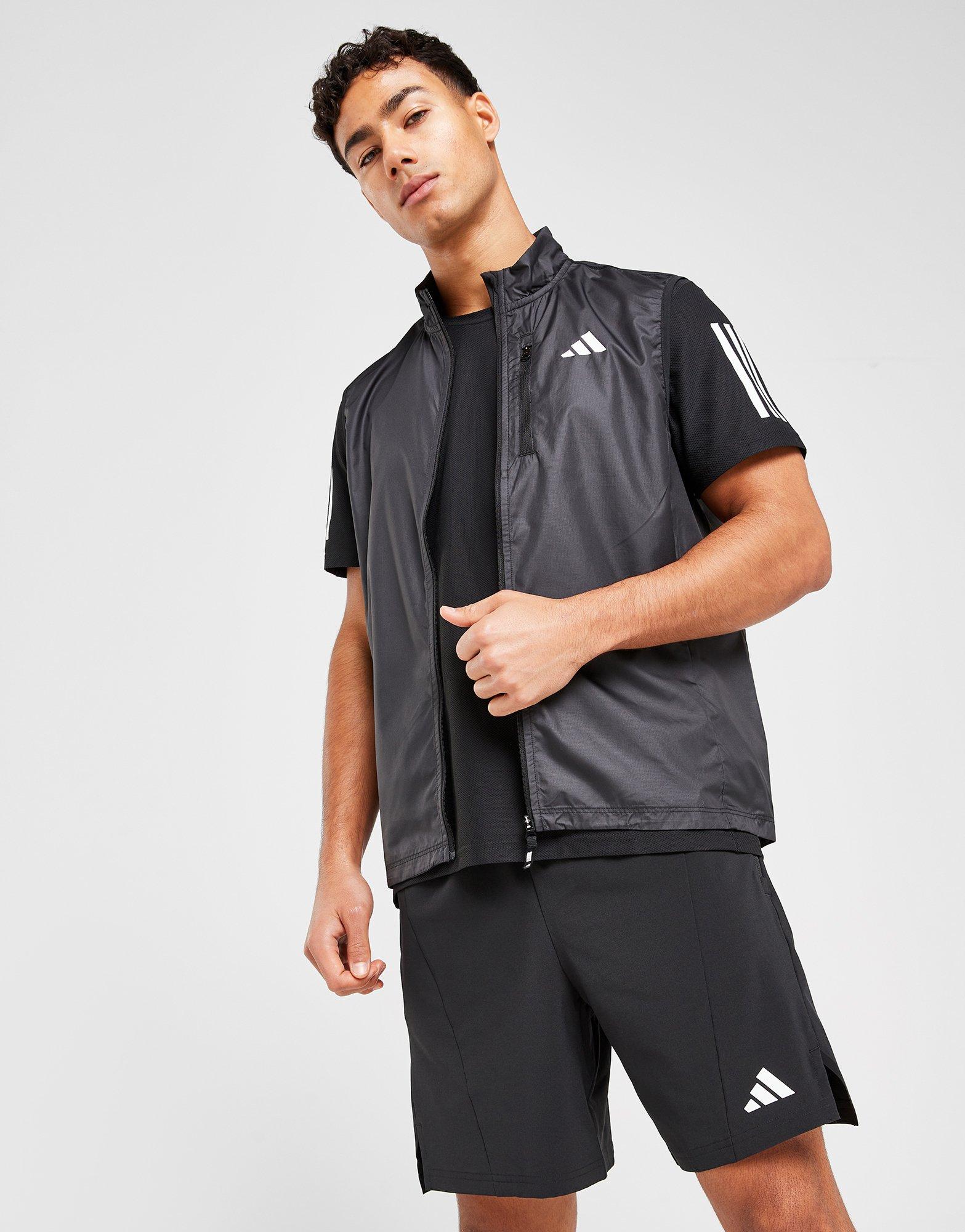 Black Adidas Own The Run Vest | JD Sports UK