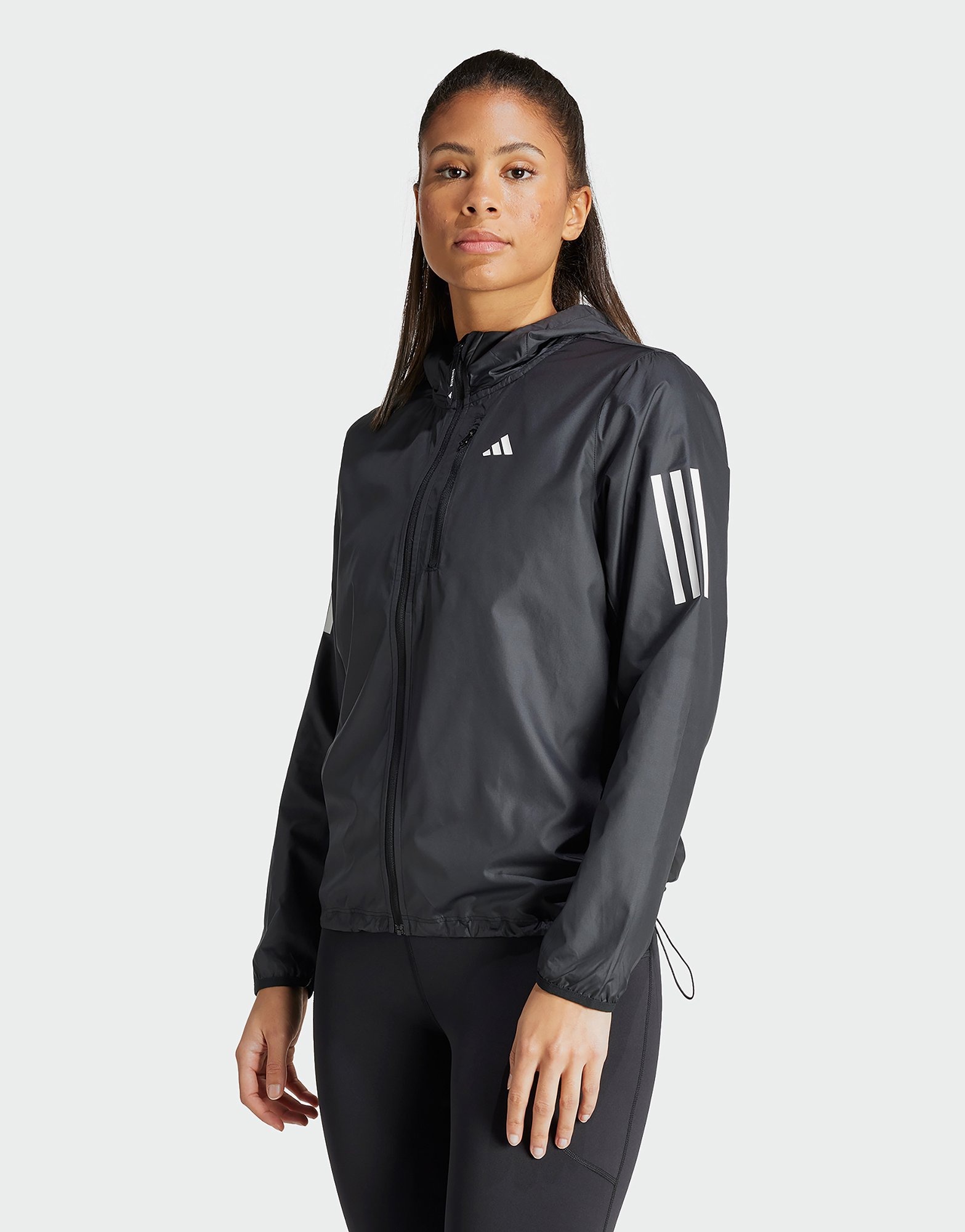 Black adidas Own The Run Jacket | JD Sports UK