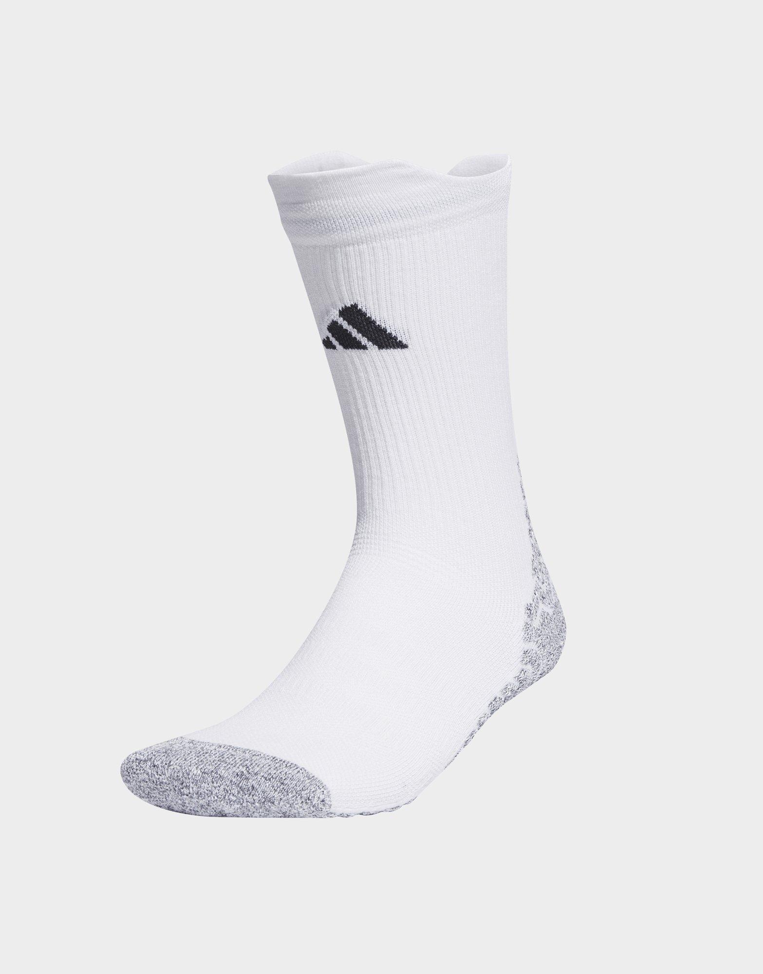 Nike Basketball Power Grip Cushioned Crew Socks, White/Black