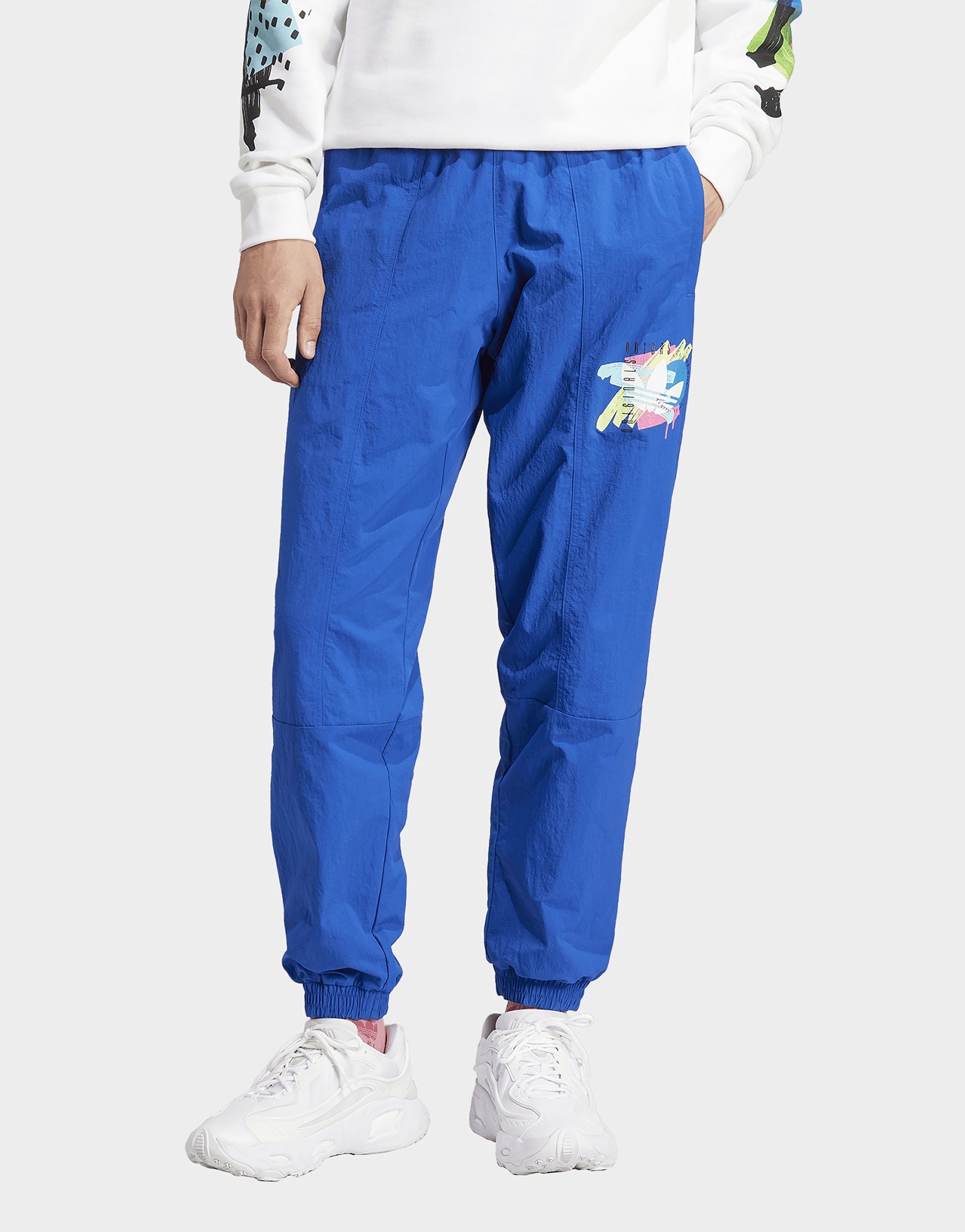 Blue adidas Originals Retro Tracksuit Bottoms JD Sports UK