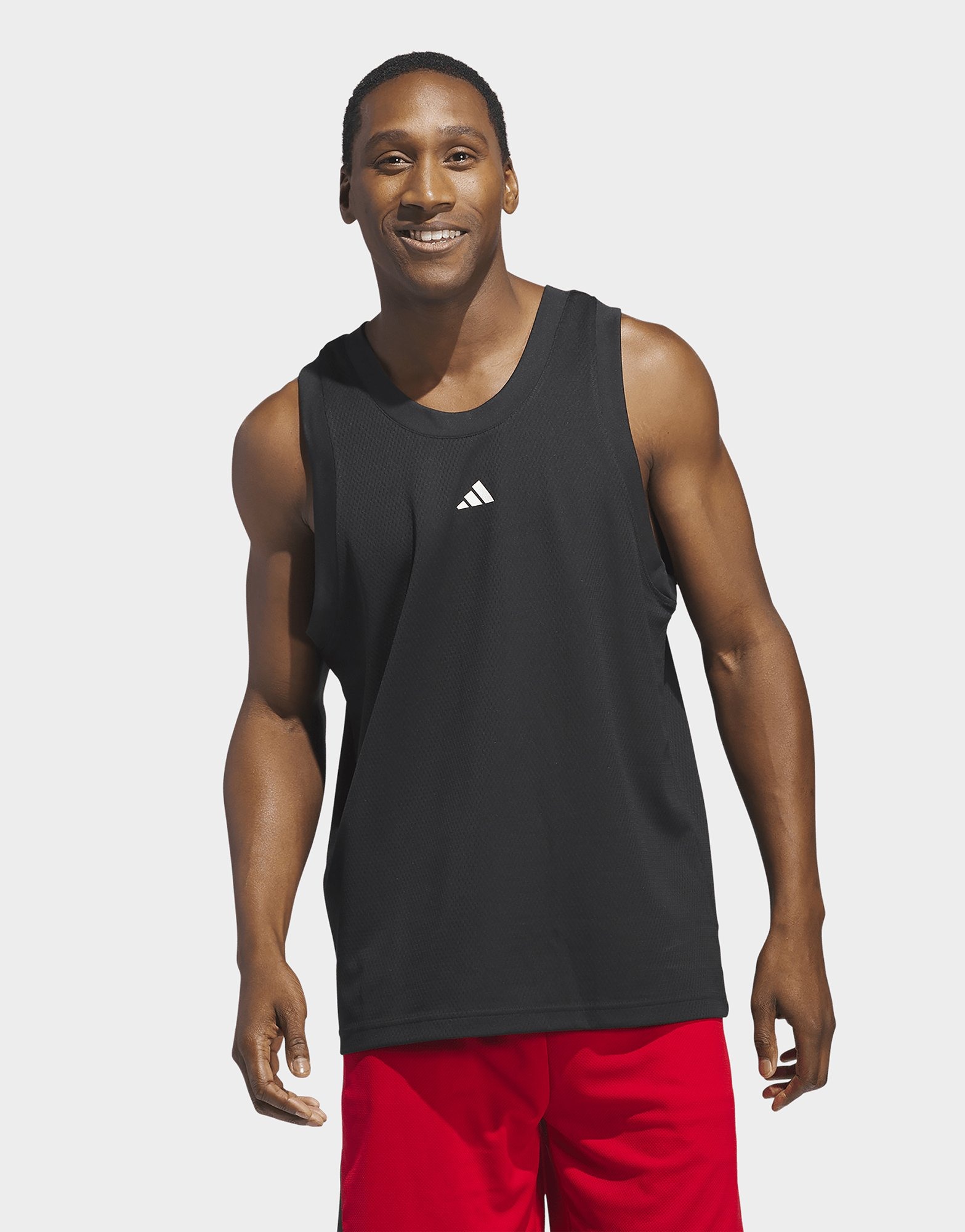 Black adidas Basketball Legends Tank Top JD Sports UK