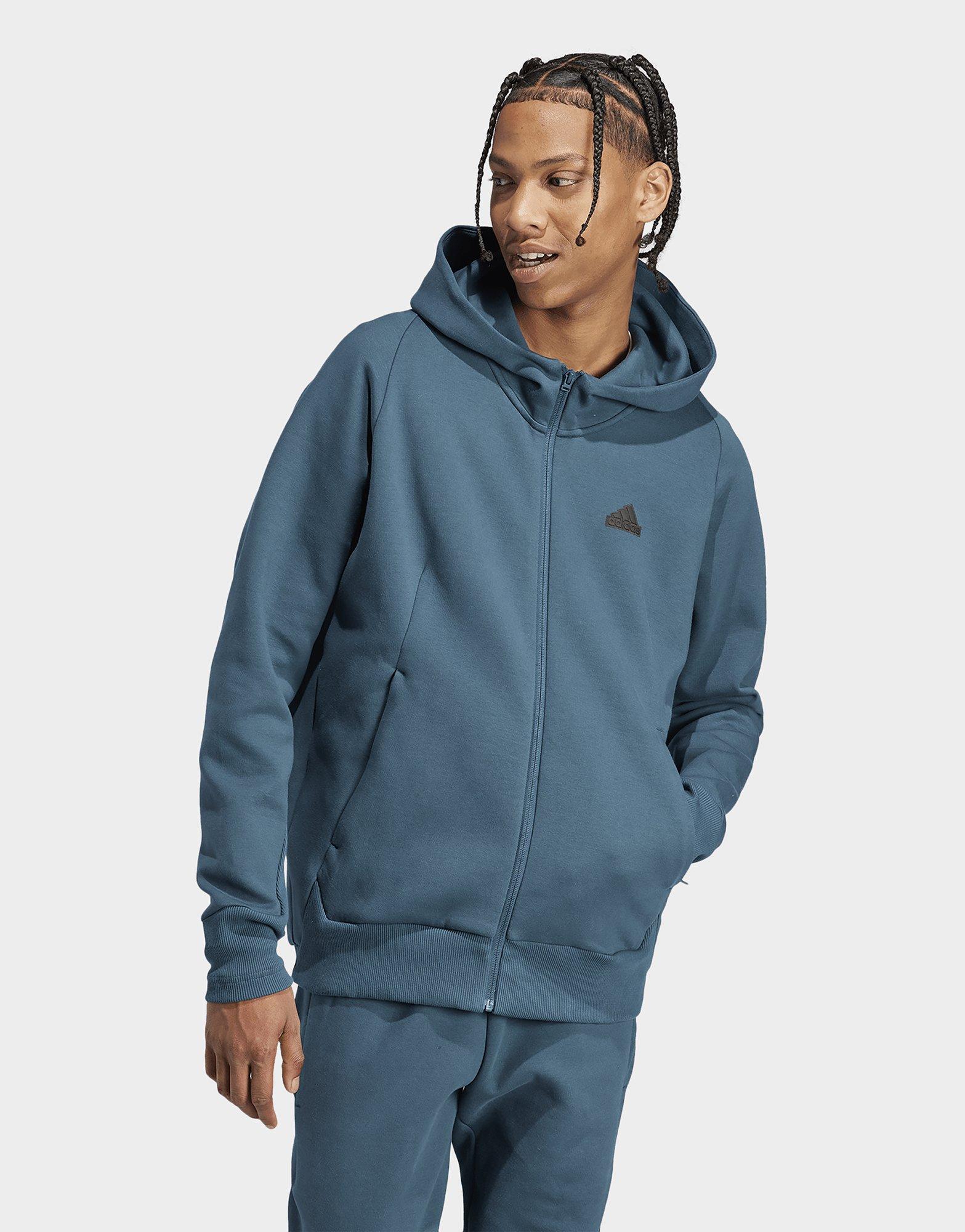Turquoise adidas Z.N.E. Premium Full-Zip Hooded Track Top | JD Sports UK