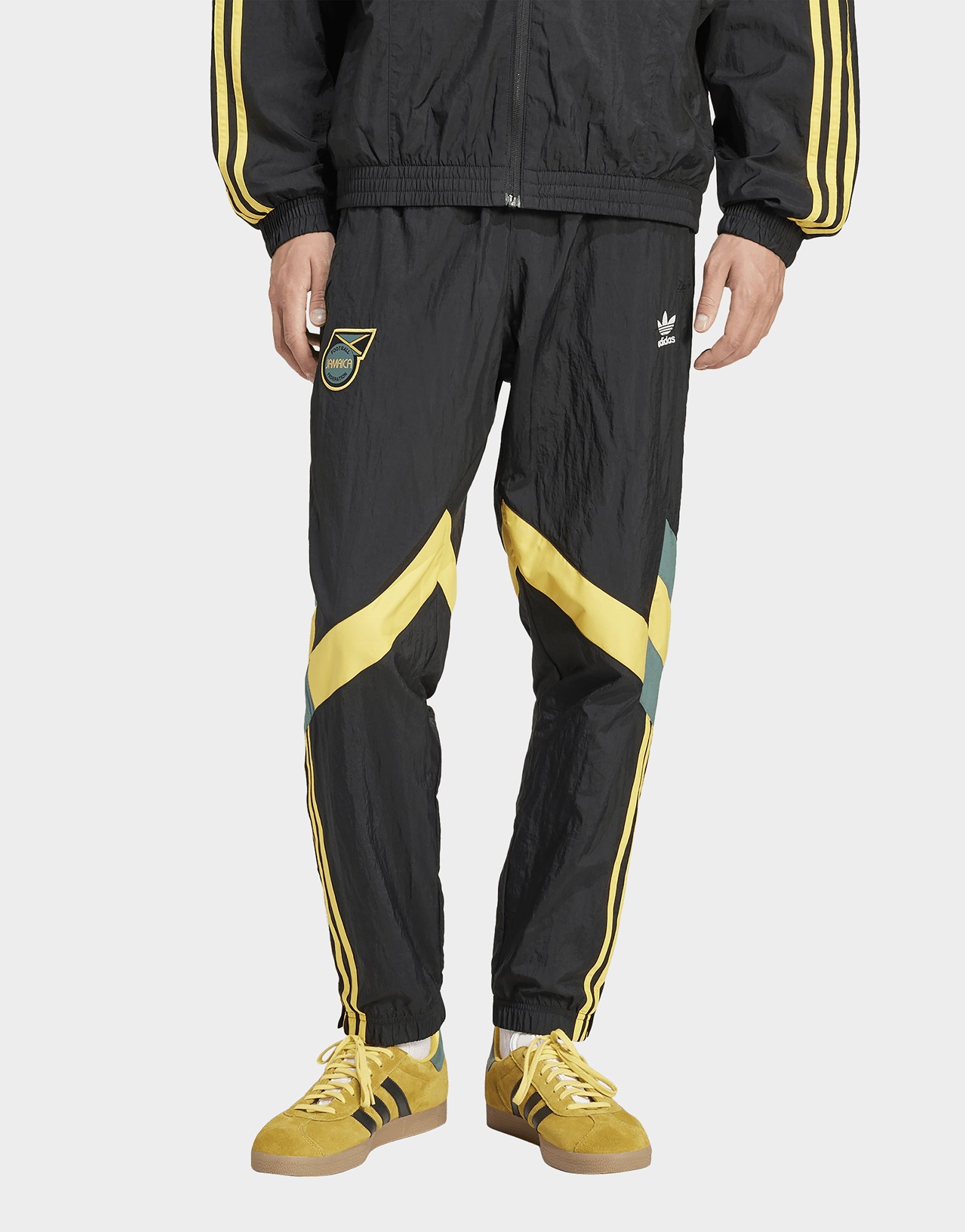 Survetement adidas gris et jaune on sale