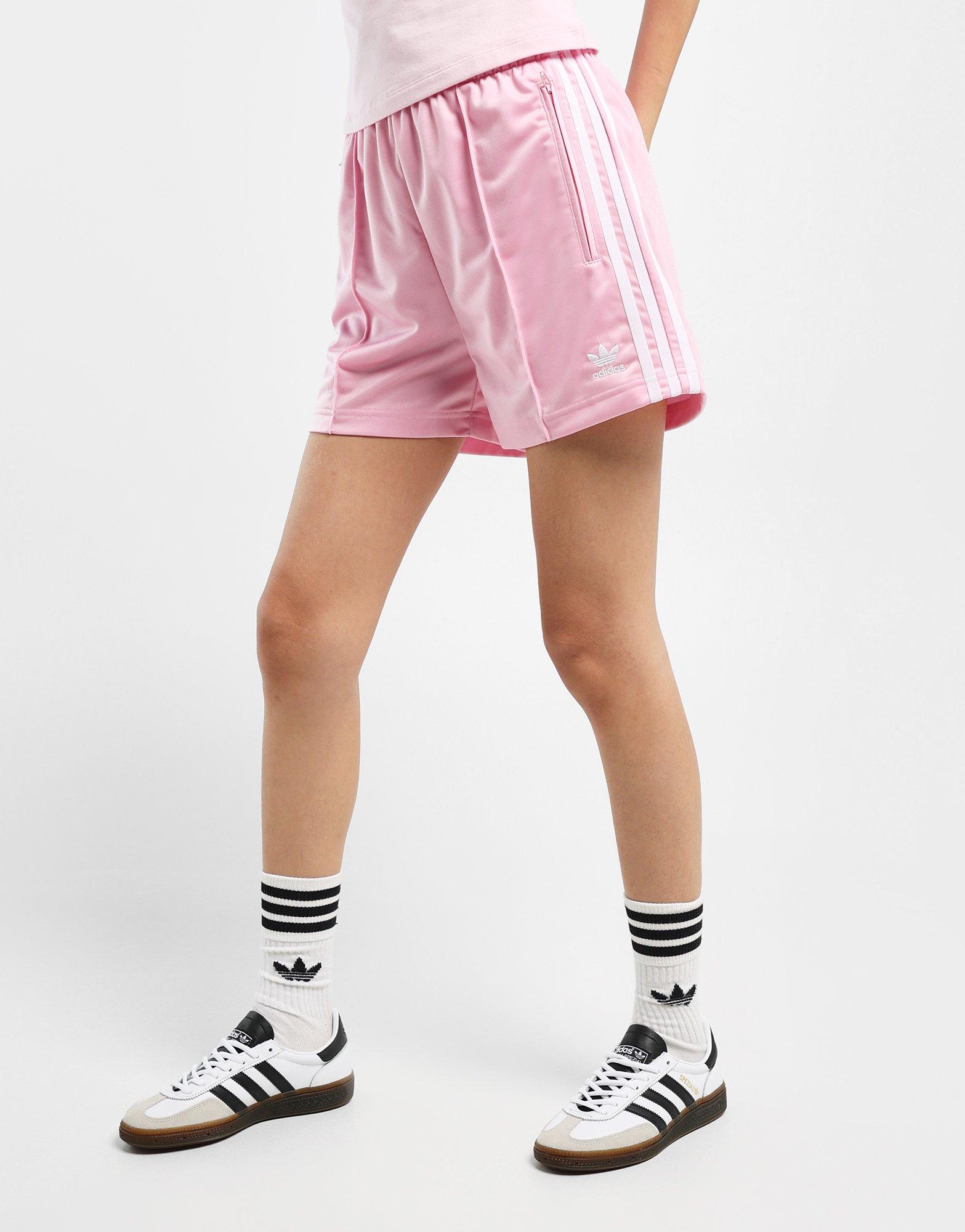 Pink adidas cheap shorts womens