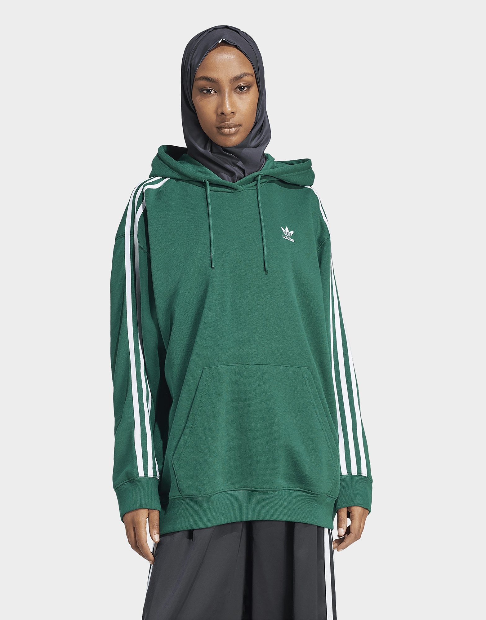 Green adidas zipper best sale