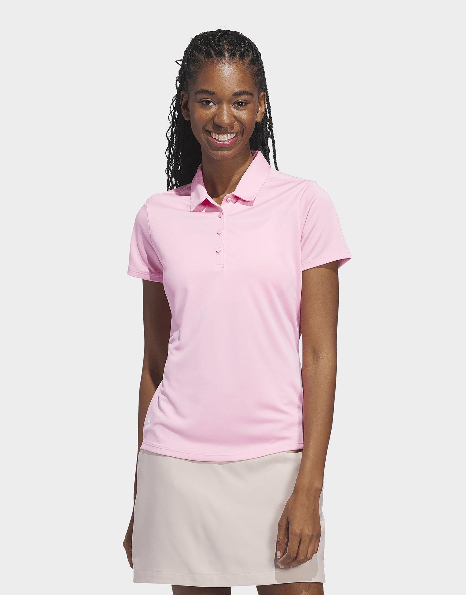 adidas Women's Solid Performance Short Sleeve Polo Shirt