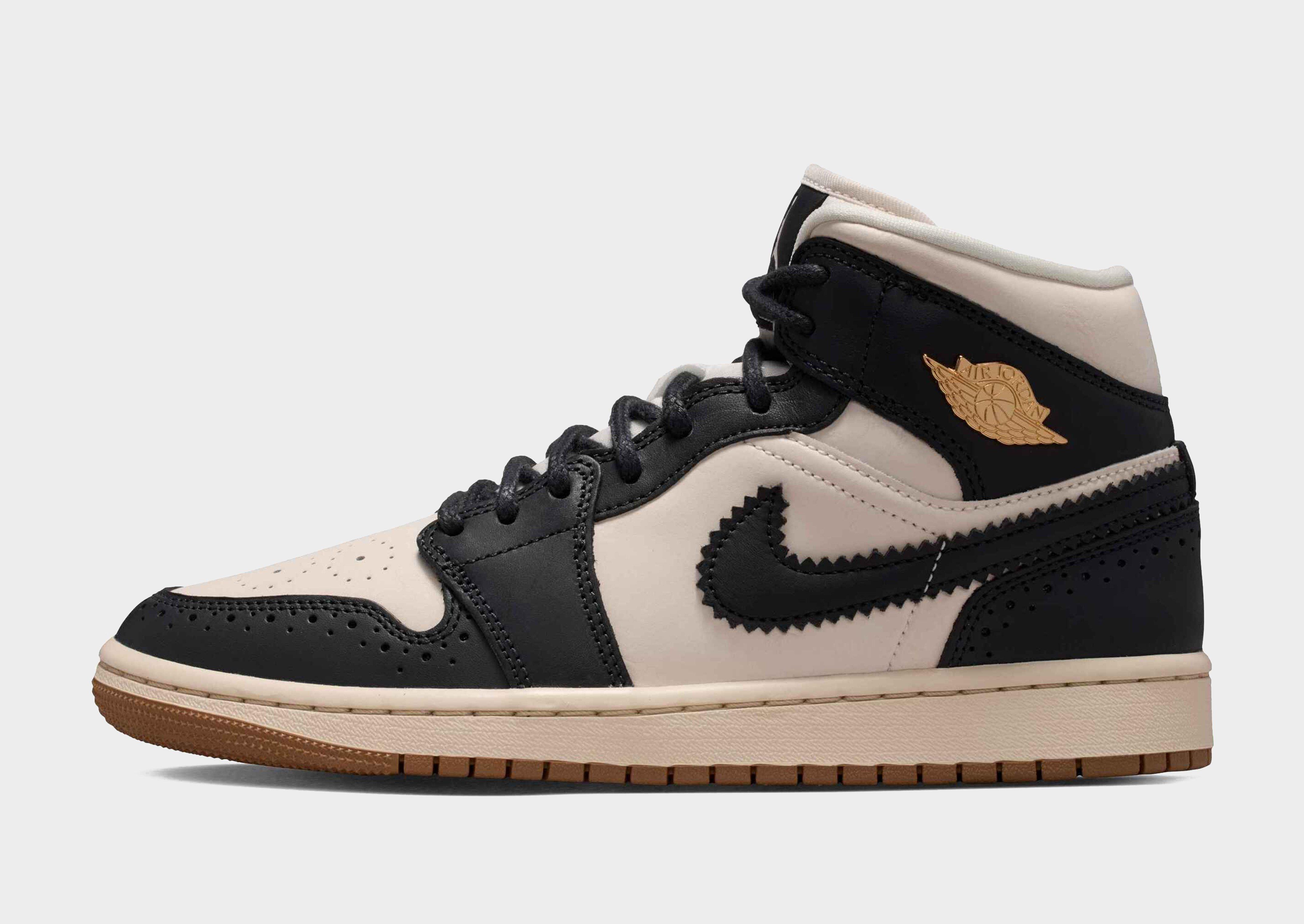 Black Jordan Air 1 Mid Women's - JD Sports UK