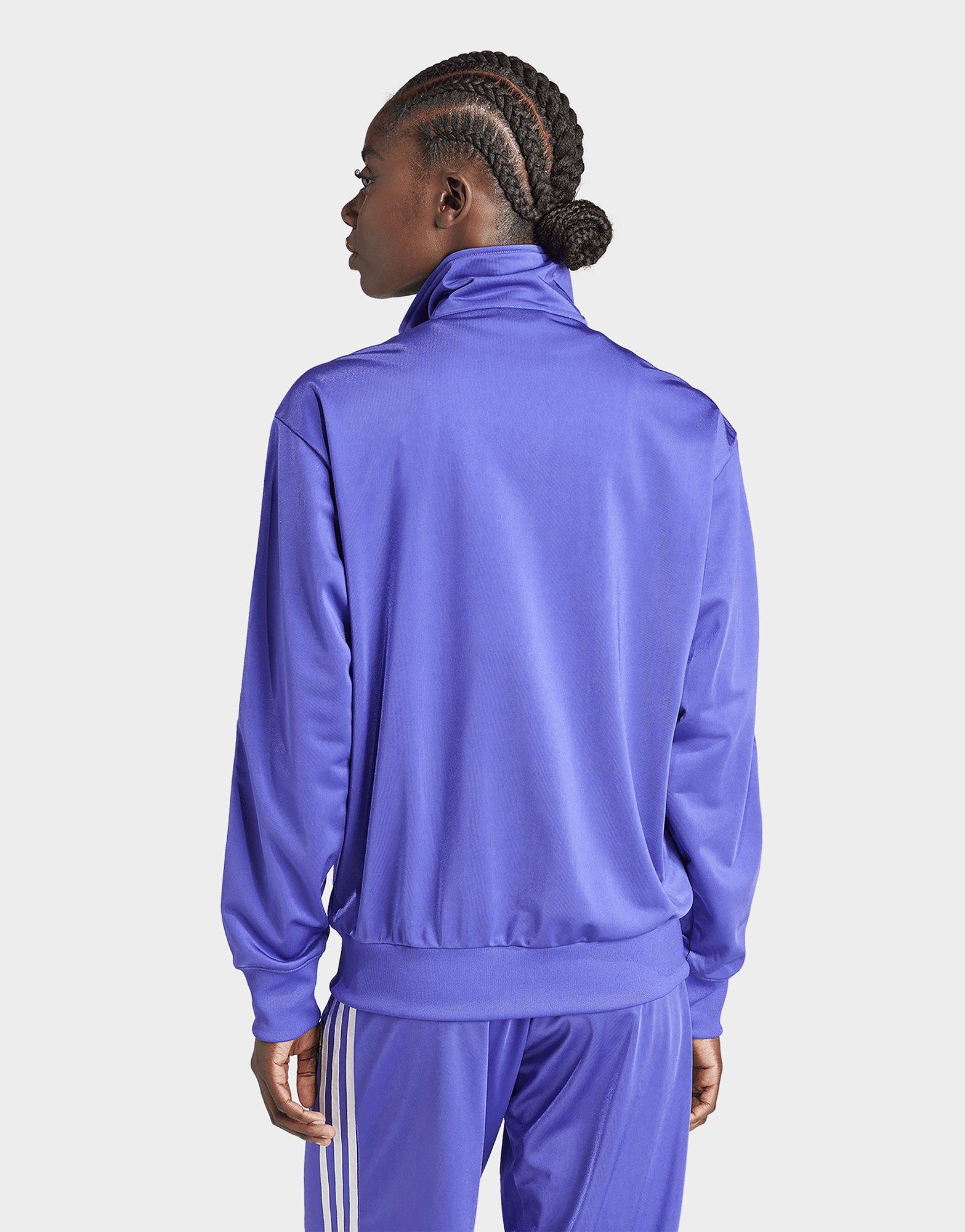 Purple adidas best sale firebird track top