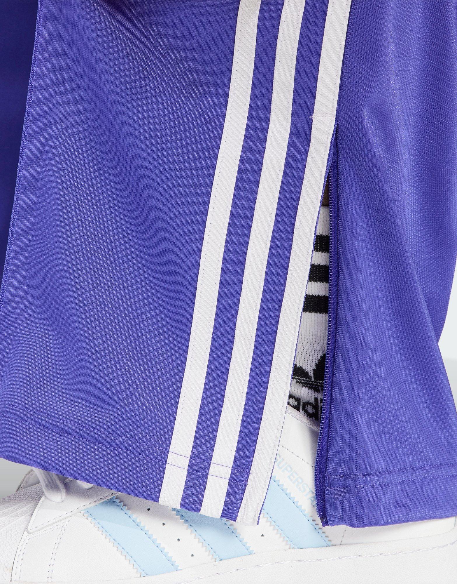 Adidas firebird store track pants purple